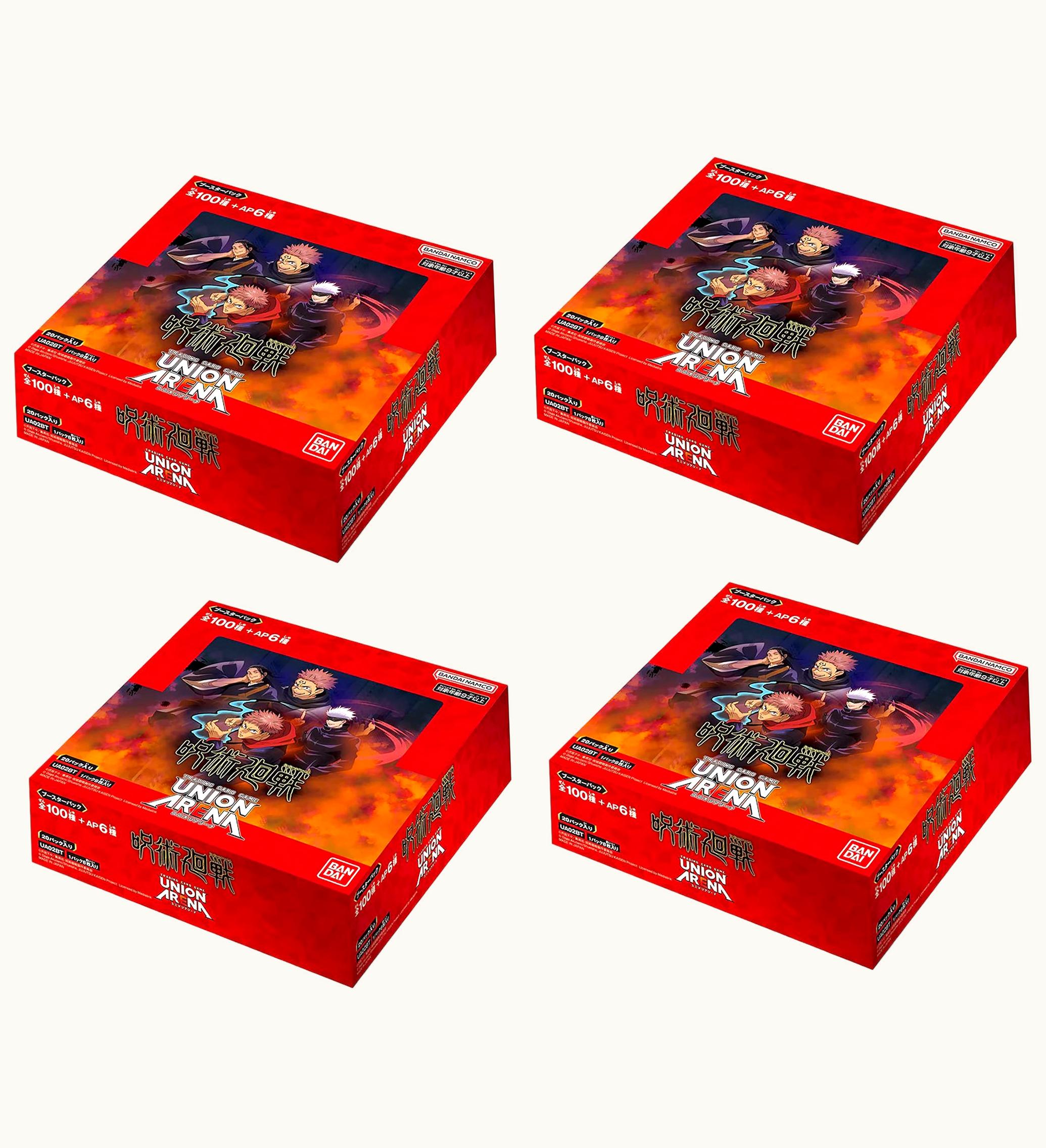 Bandai Bandai Union Arena Jujutsu Kaisen Booster Box Japanese 4x Lot