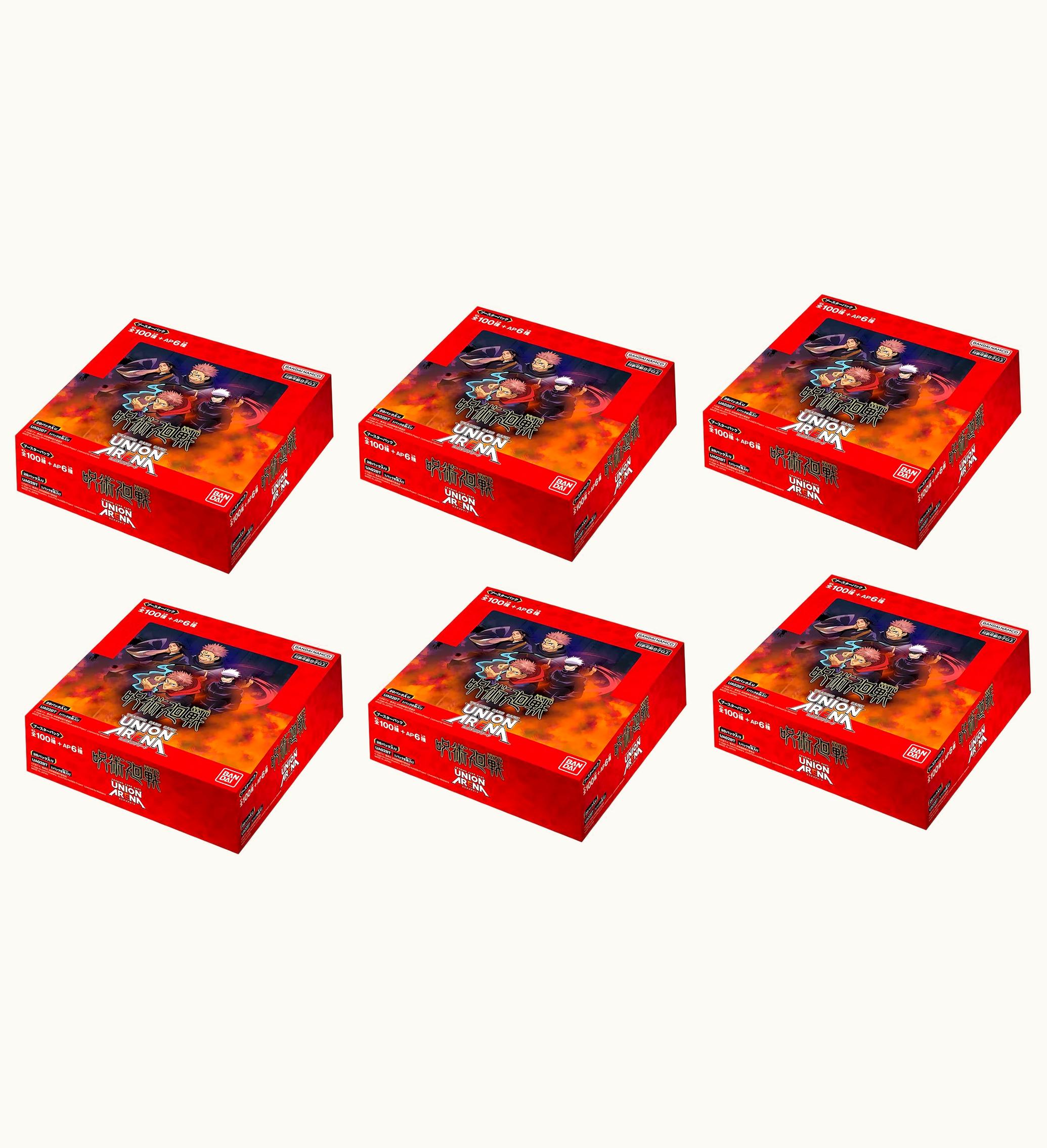 Bandai Bandai Union Arena Jujutsu Kaisen Booster Box Japanese 6x Lot