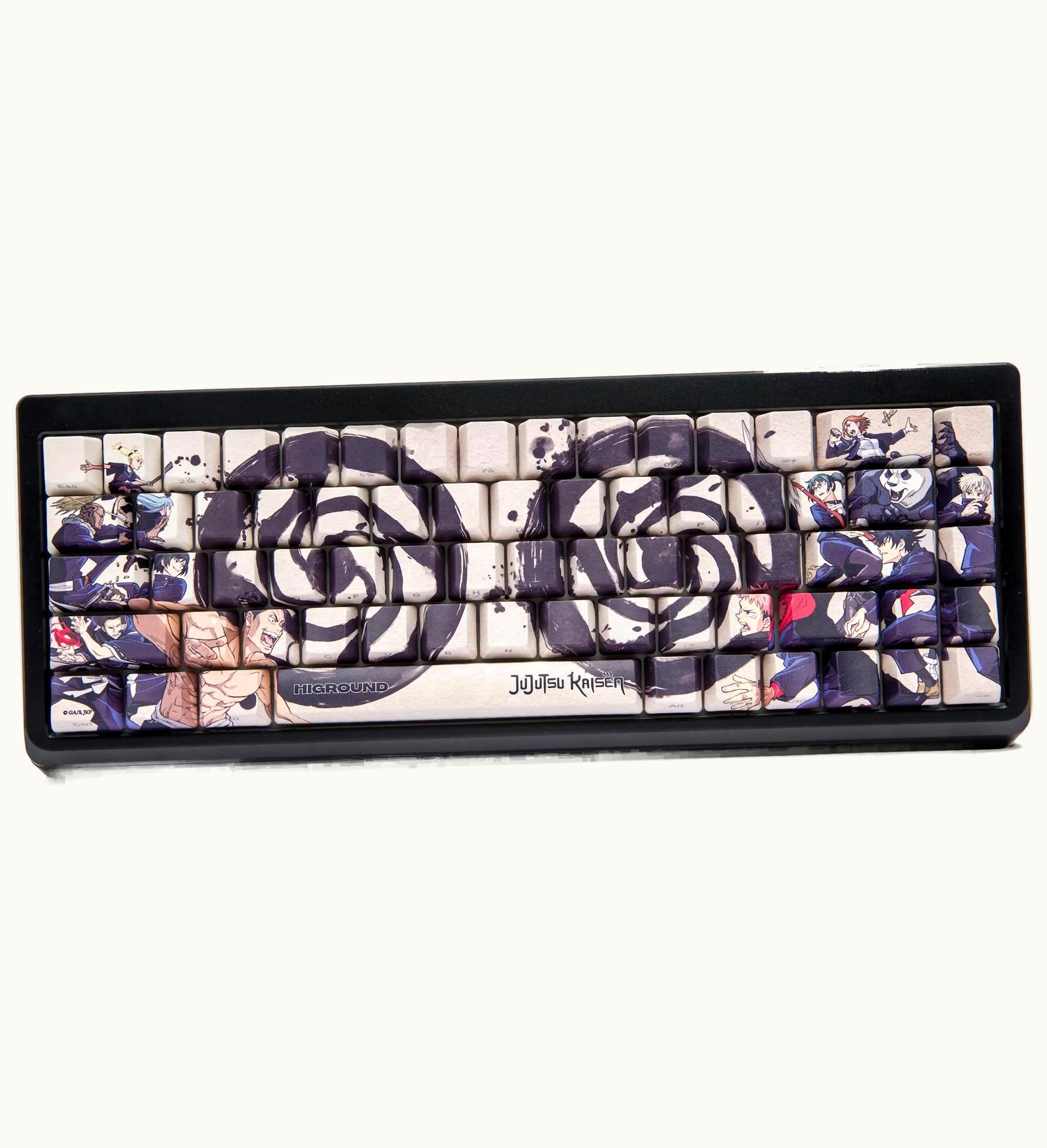 Higround X Jujutsu Kaisen School Summit 65 Keyboard Cream Black