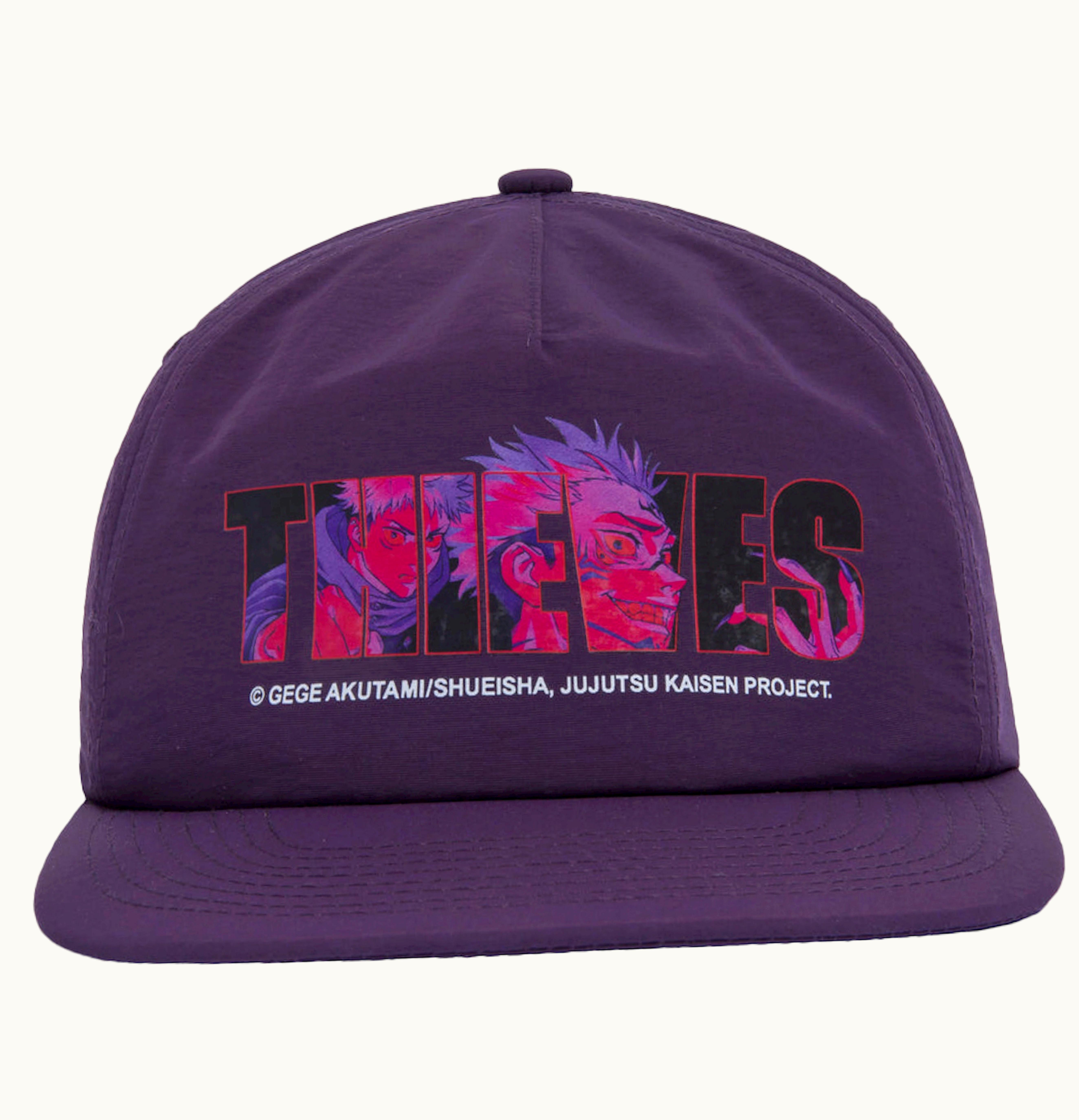 100 Thieves X Jujutsu Kaisen Mirror Snapback Hat Deep Violet
