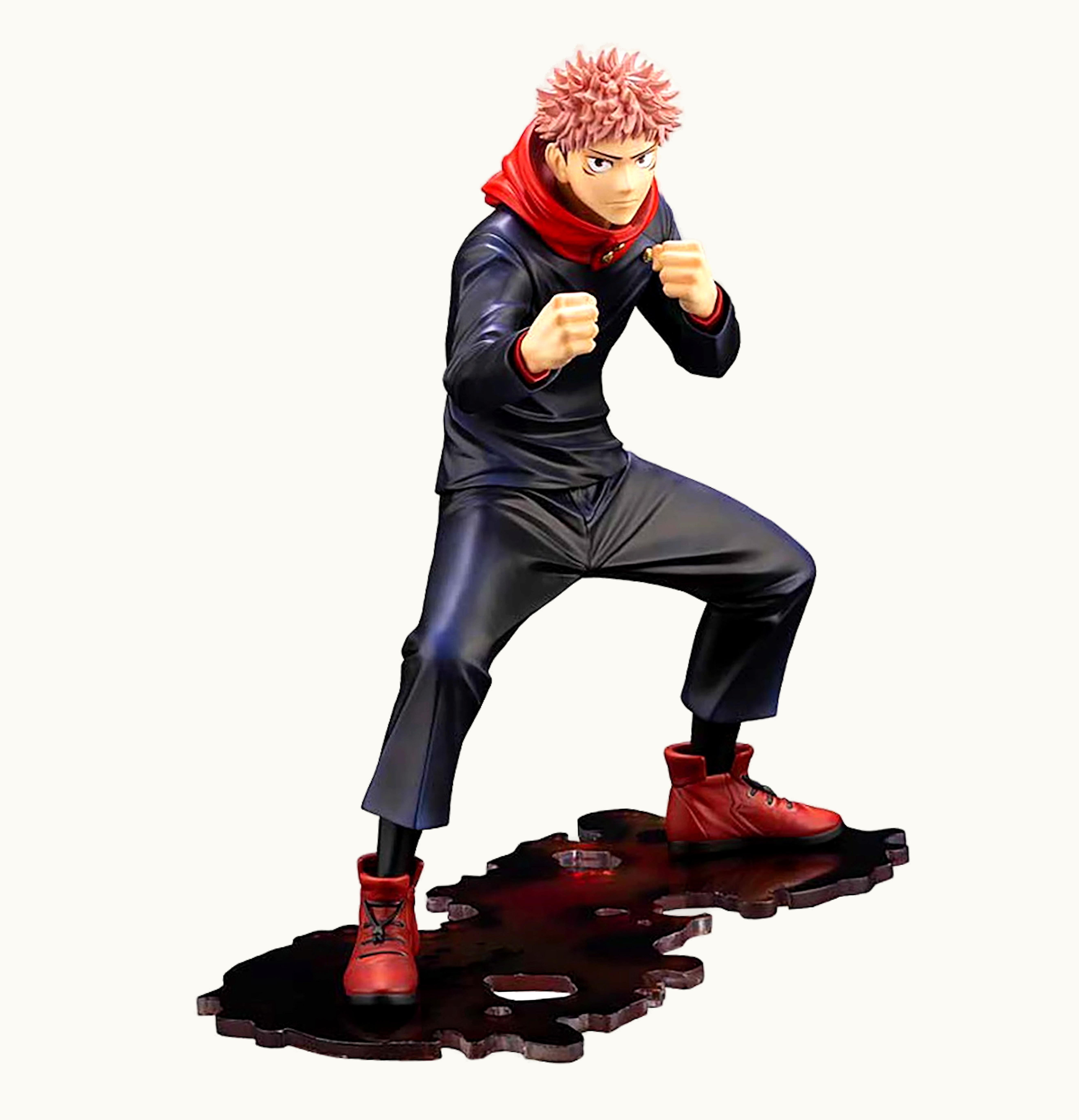 Kotobukiya Artfx J Jujutsu Kaisen Yuji Itadori Statue With Bonus Face Part Figure Navy
