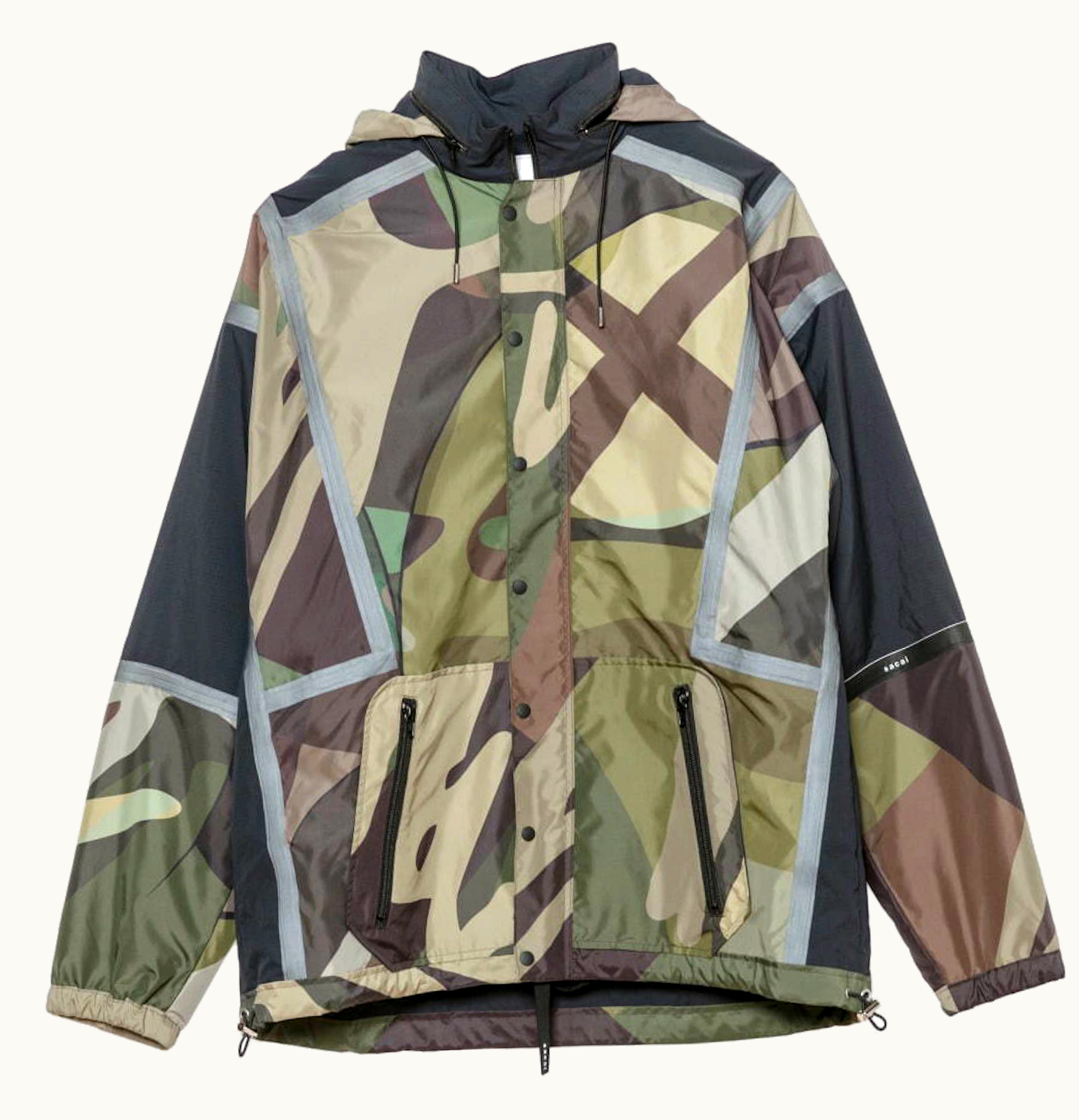 KAWS KAWS X Sacai Camo Nylon Blouson Green