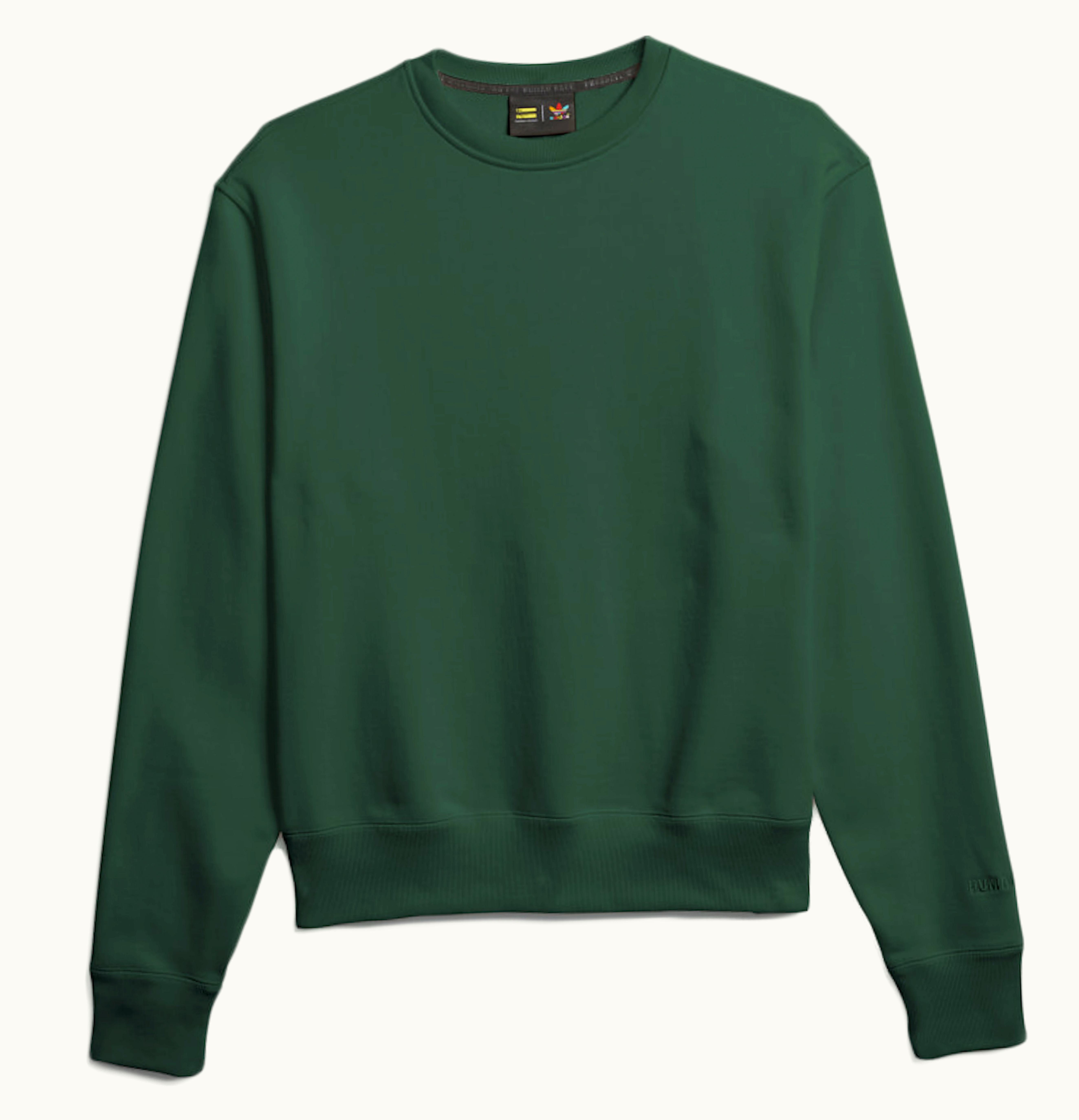 Adidas adidas Pharrell Williams Basics Crewneck Sweatshirt Dark Green