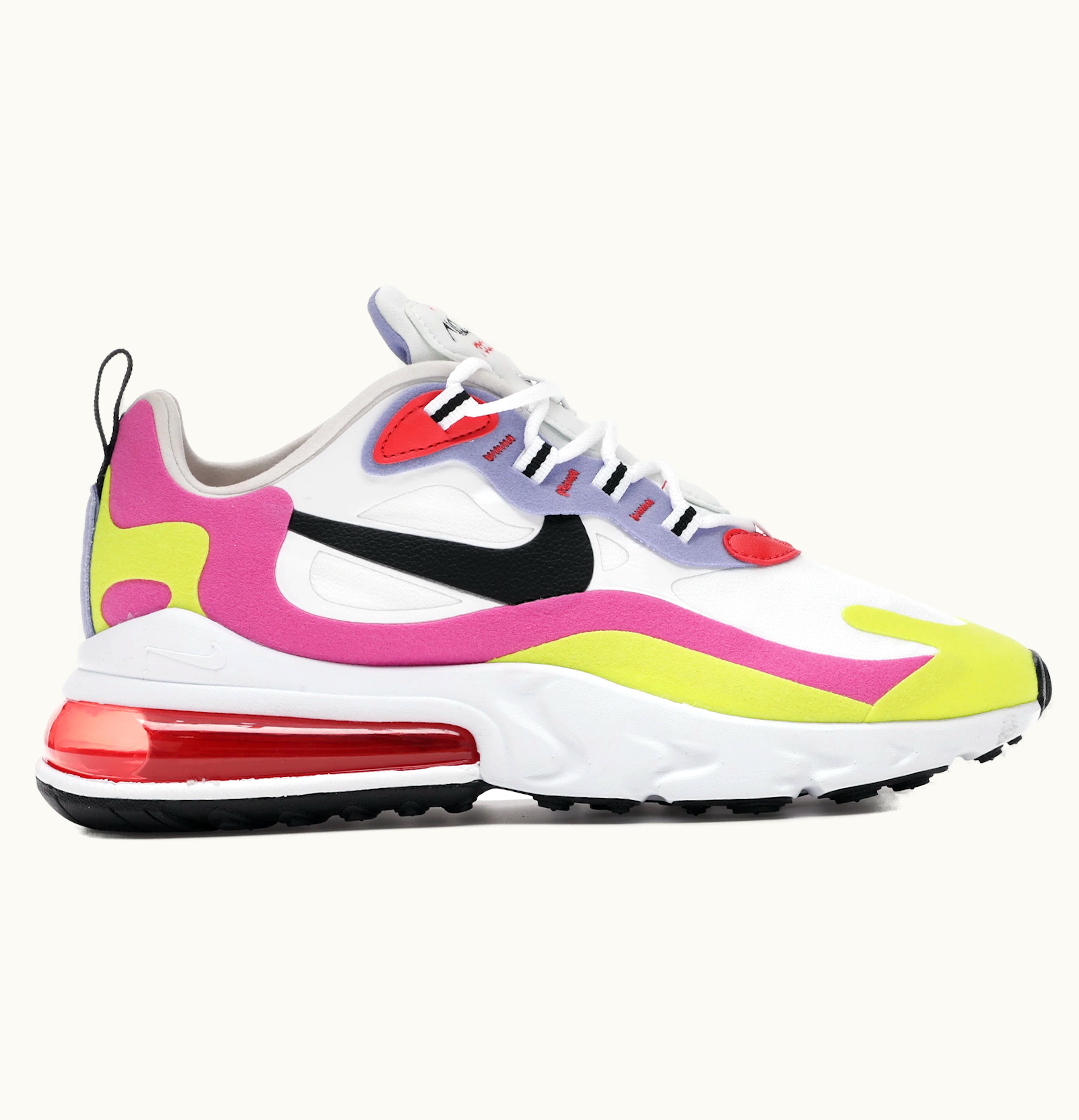 Nike Nike Air Max 270 React White Pink Yellow W