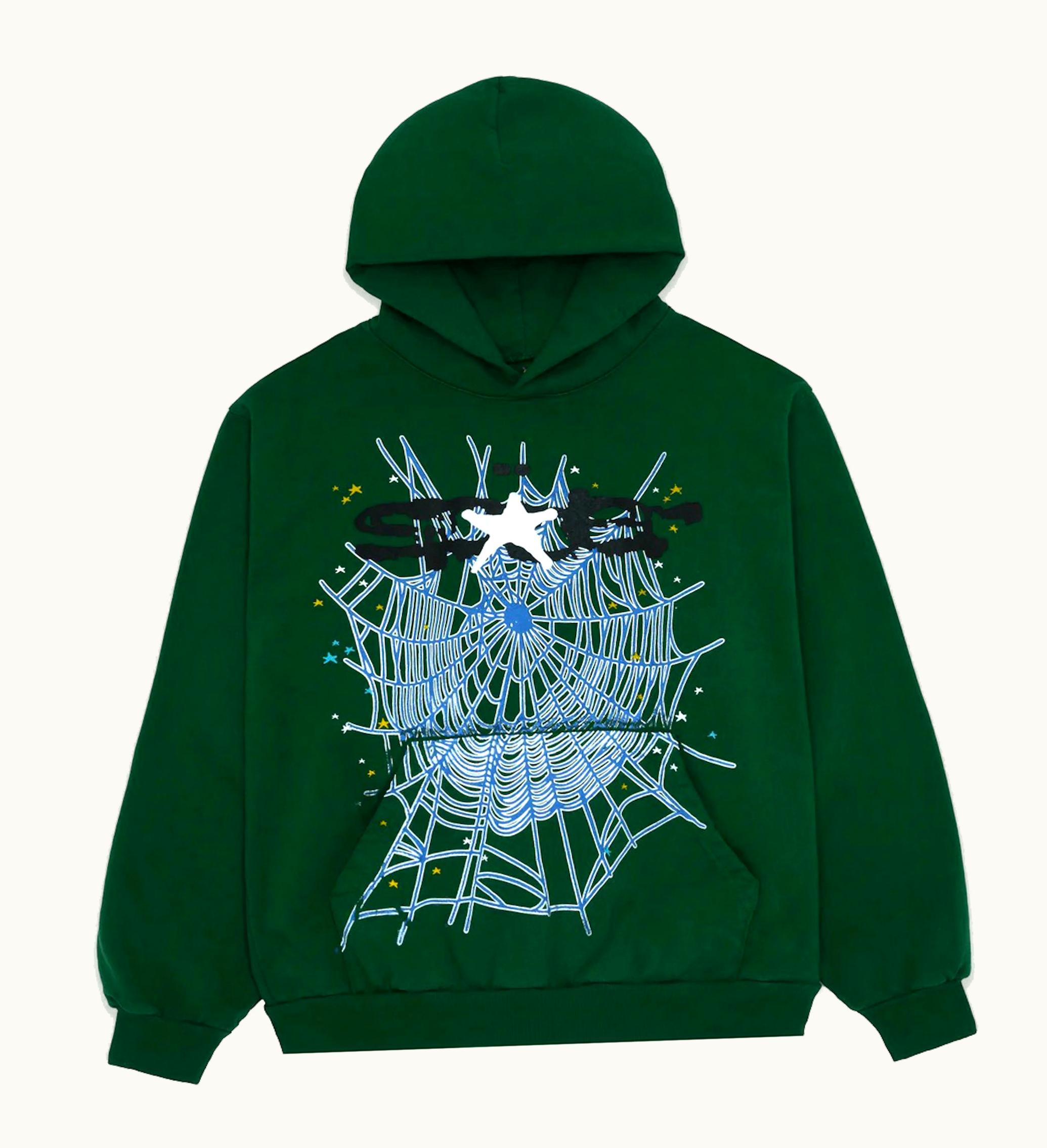 Sp5der Sp5der Web Hoodie Hunter Green
