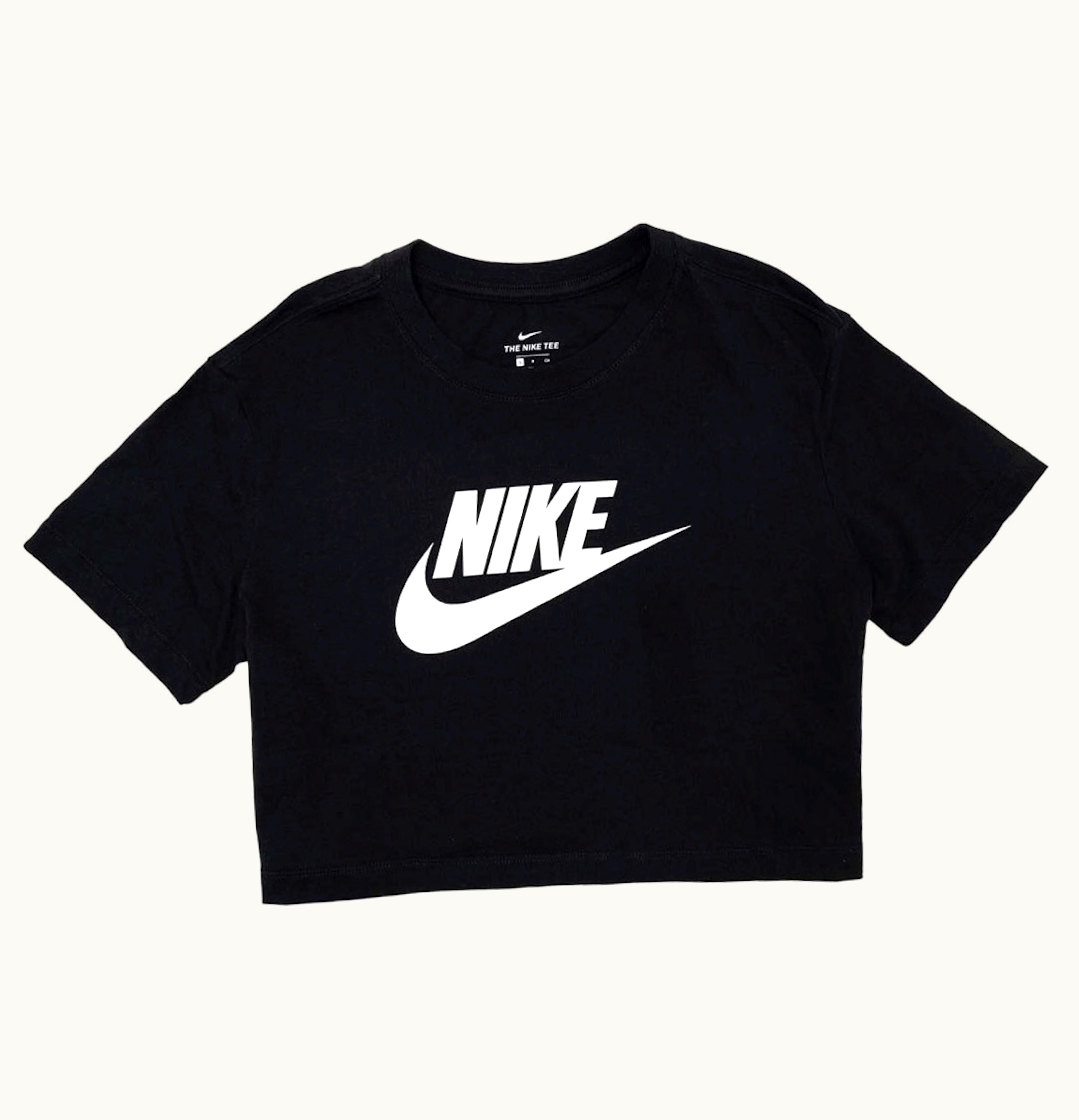 Nike Nike Sportswear Womens Essential Cropped T Shirt Black