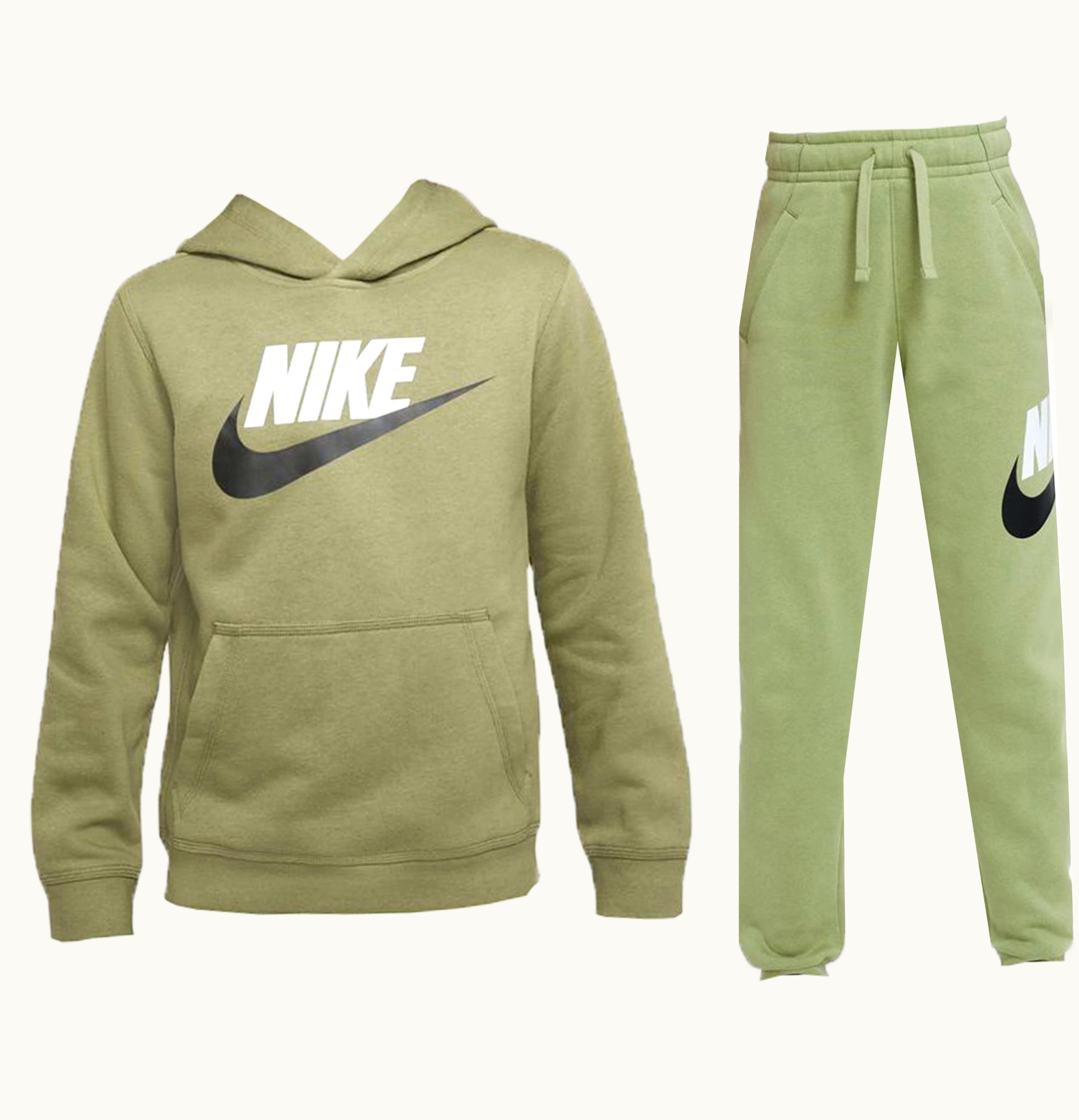 Nike Nike Sportswear Club Fleece Pullover Hoodie Joggers Set Alligator White Black