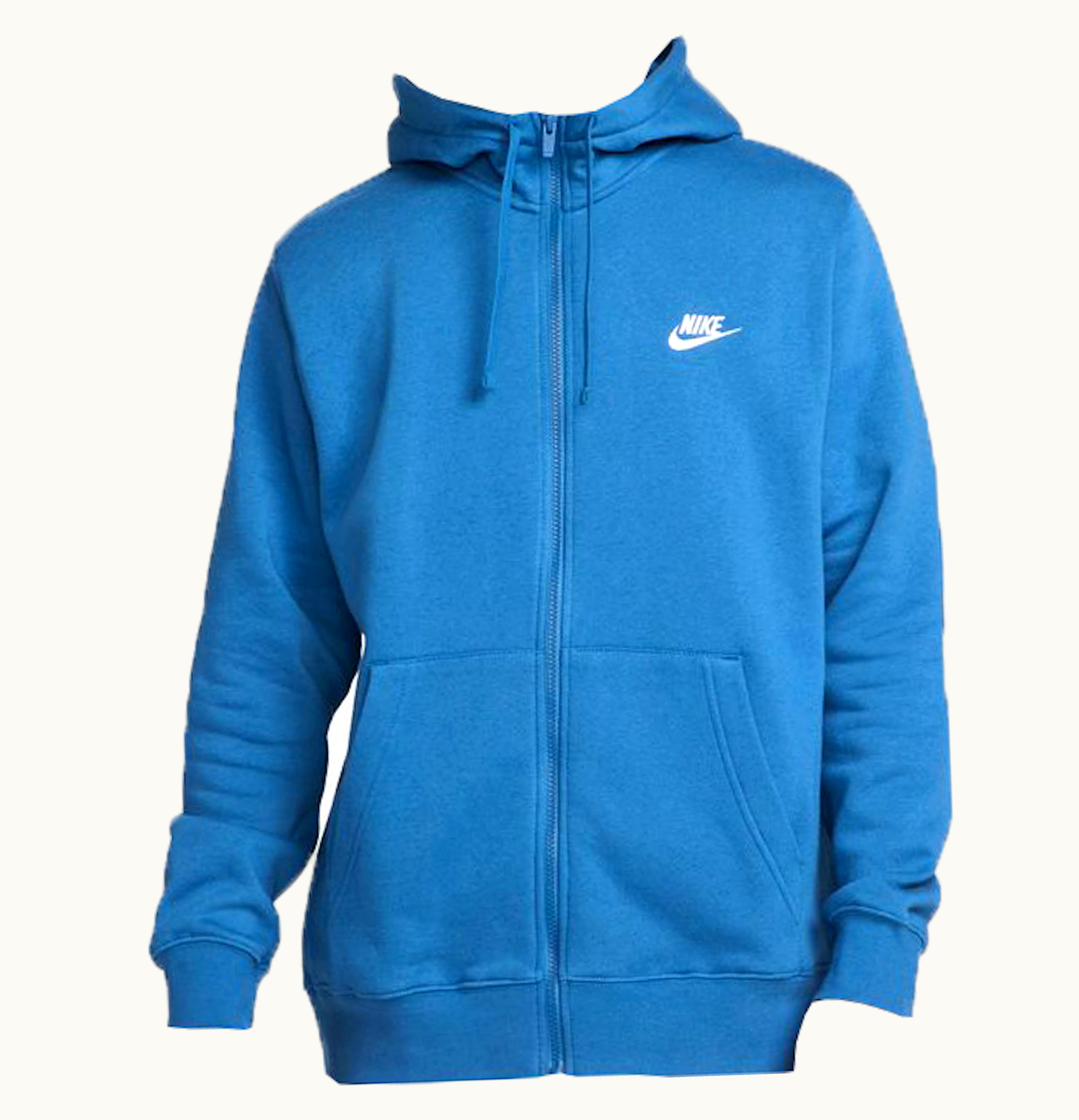 Nike Nike Sportswear Club Fleece Full Zip Hoodie Dark Marina Blue Dark Marina Blue White