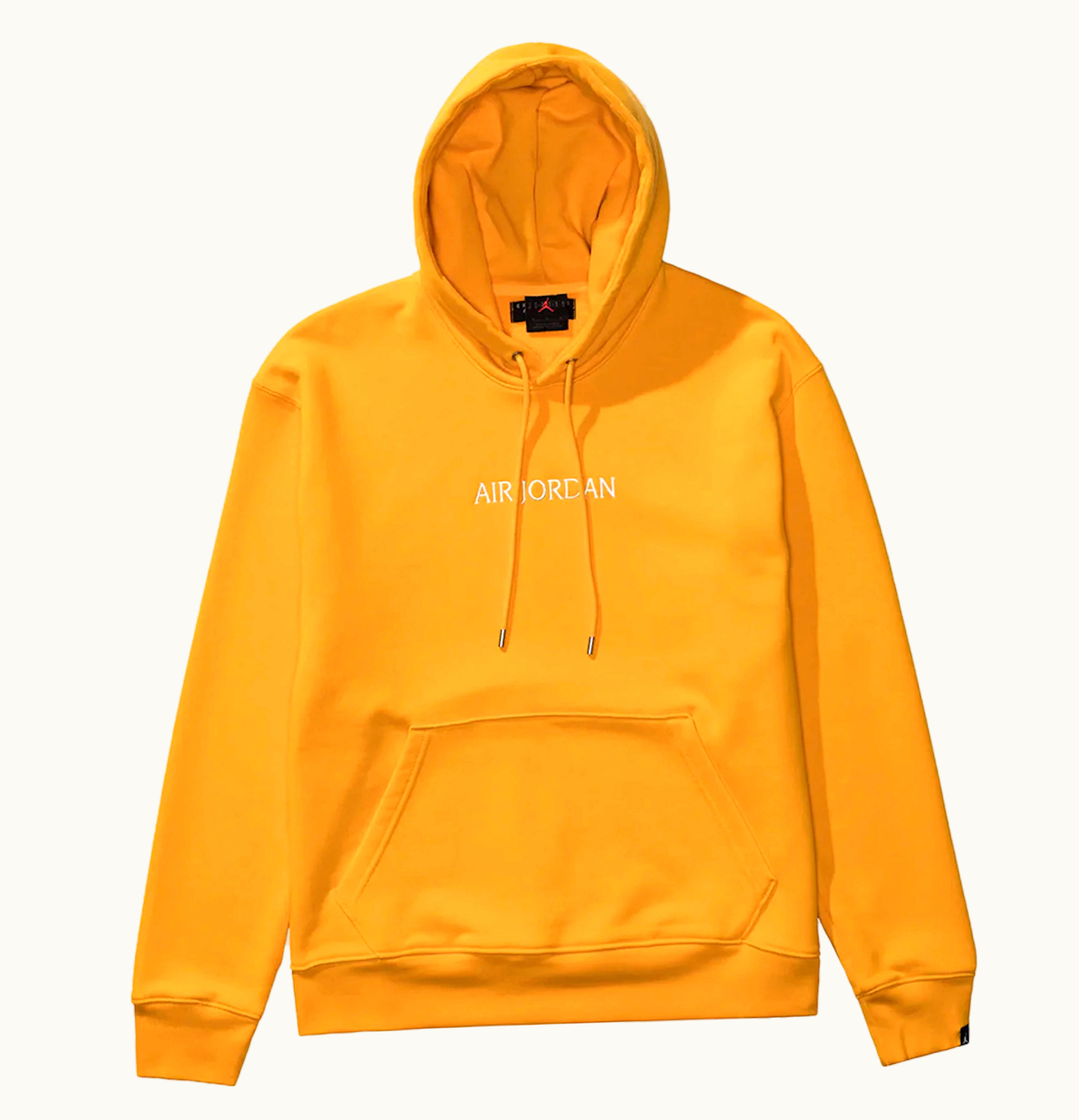 Nike Nike Jordan Logo Fleece Hoodie Sand Yellow