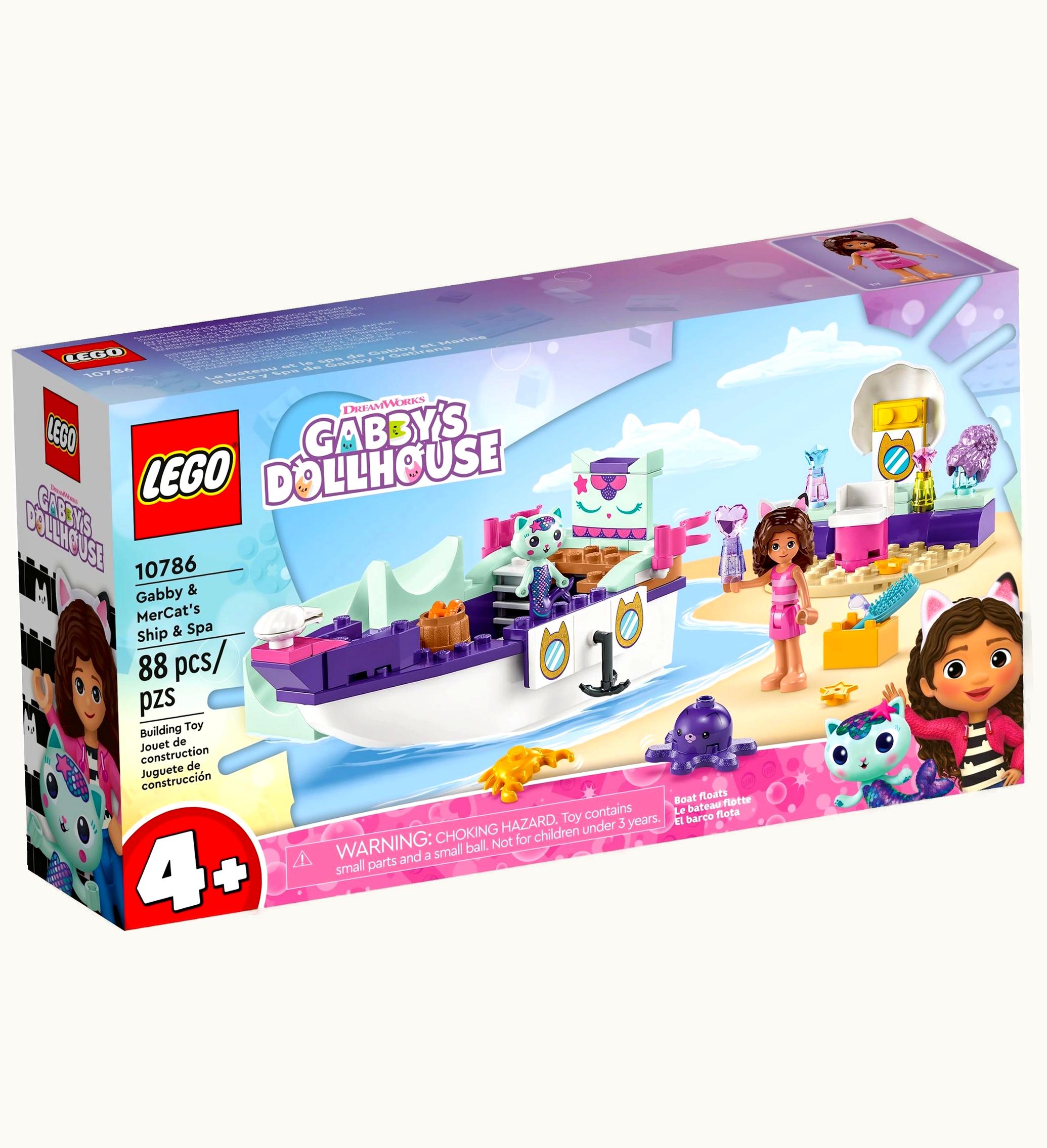 LEGO Lego Gabbys Dollhouse Gabby Mercats Ship Spa Set 10786