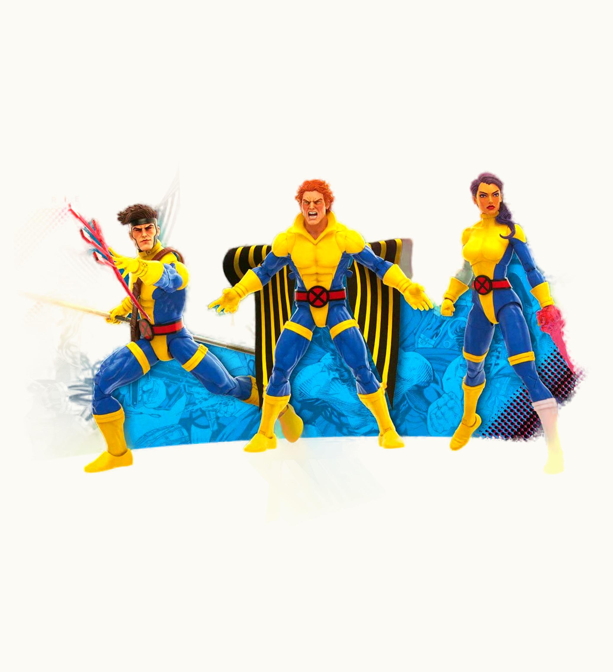 Hasbro Hasbro Marvel Legends Series X Men 60th Anniversary Gambit Marvels Banshee And Psylocke Action Figure Set