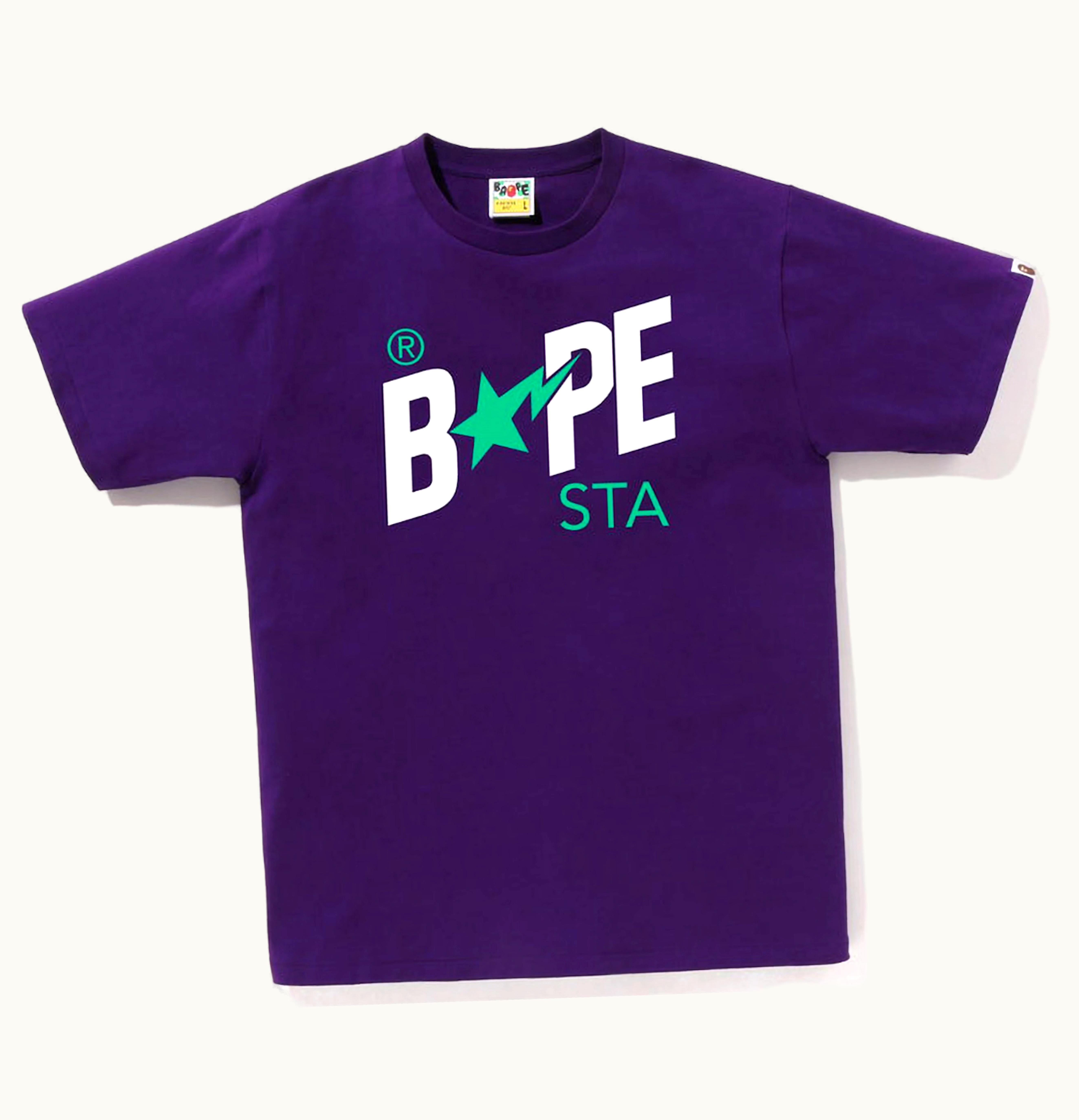 BAPE BAPE Colors Bape Sta Logo Tee SS23 Purple