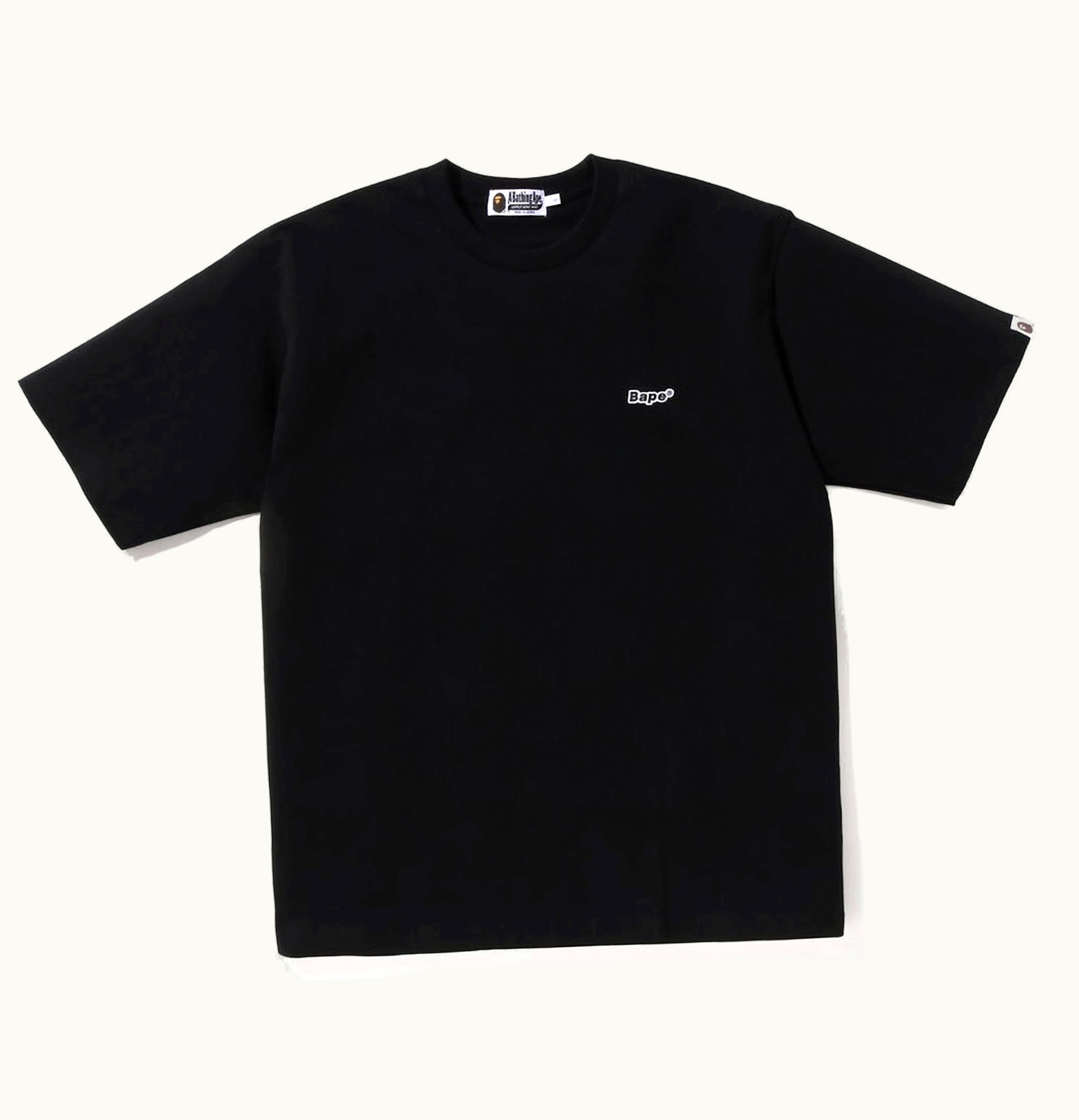 BAPE Logo One Point Relaxed Fit Tee Black