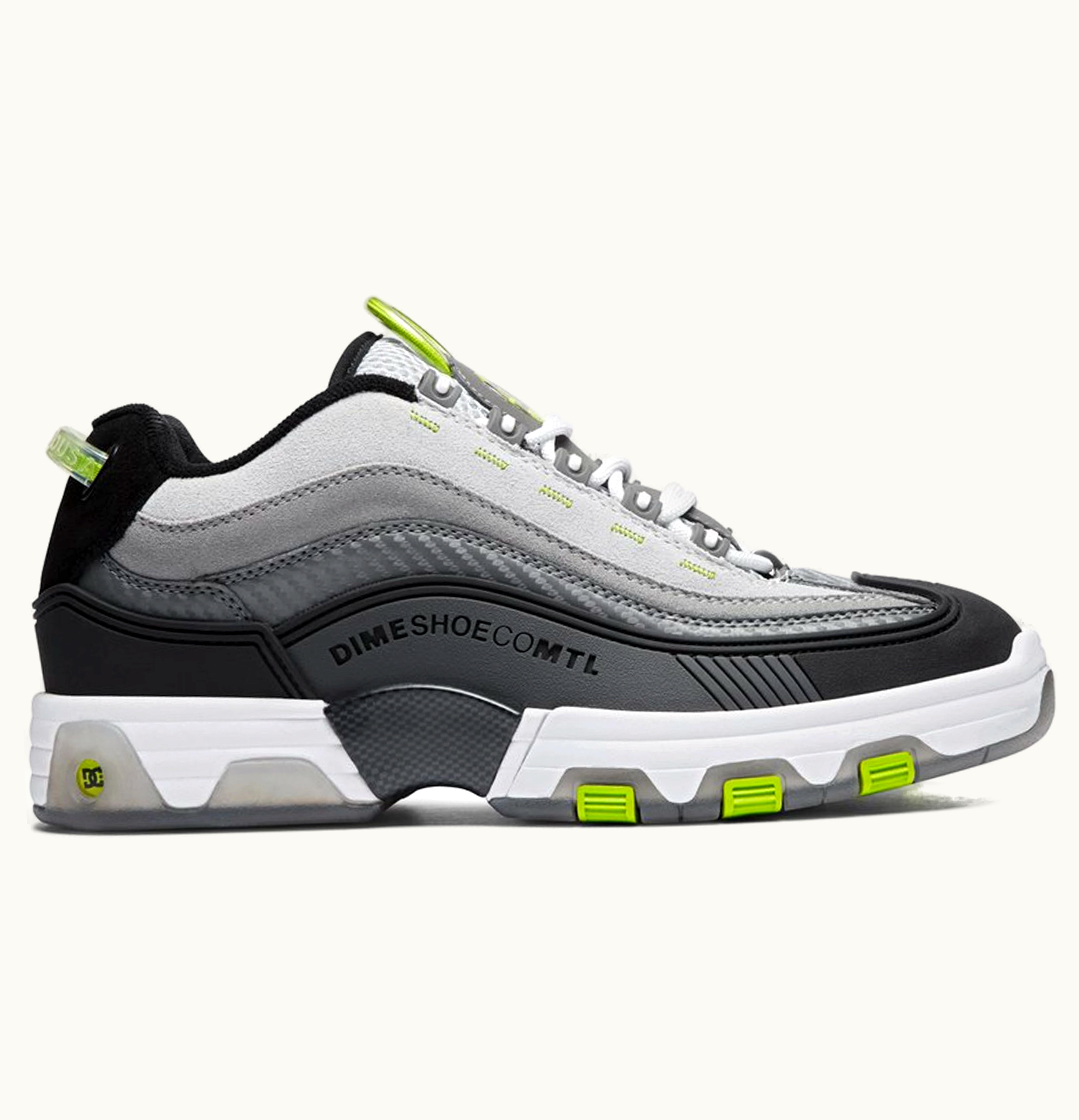 DC Shoes DC Shoes DC Legacy 1 Dime Grey Neon 95