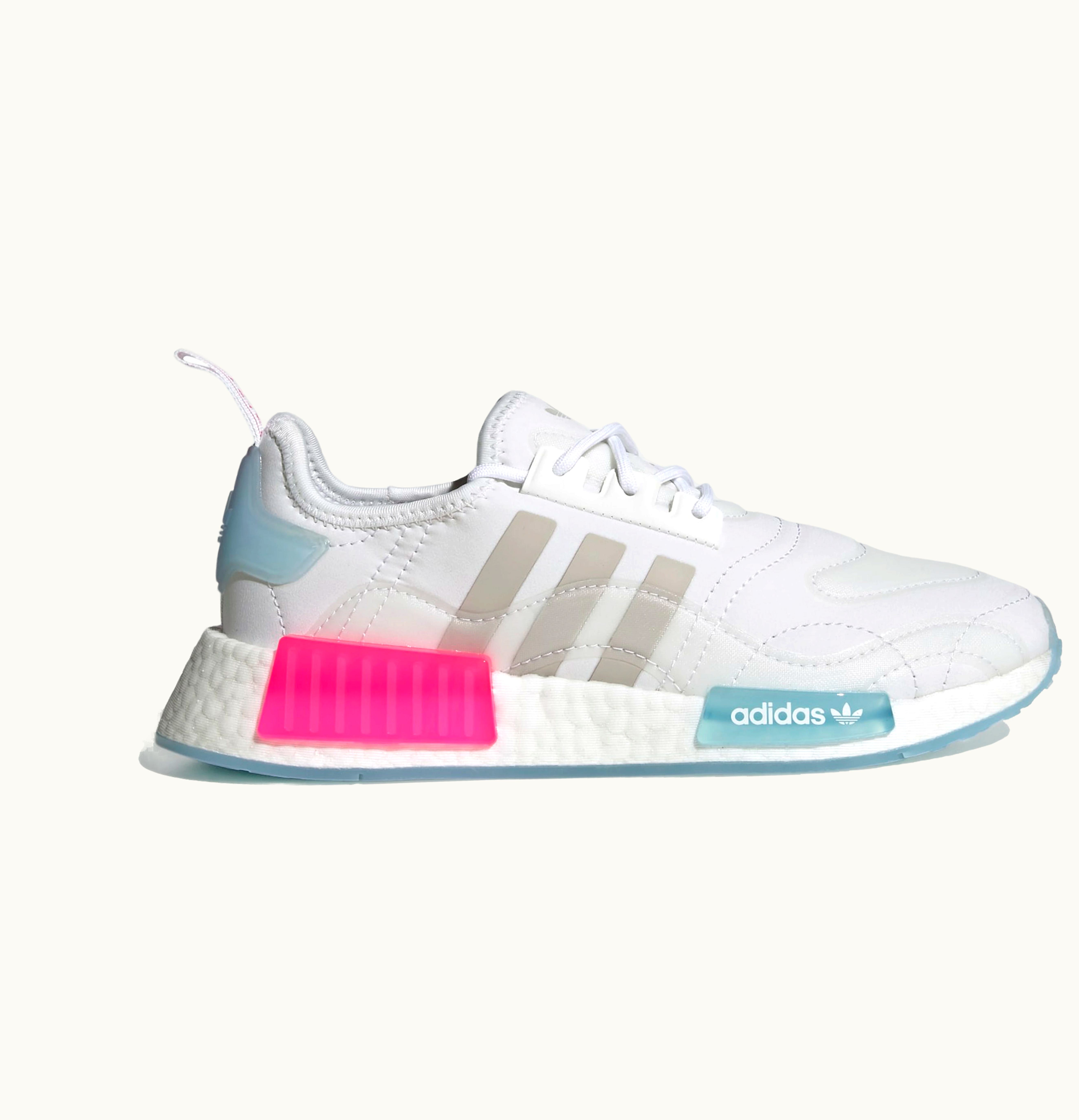 Adidas adidas NMD R1 White Halo Blue Shock Pink W