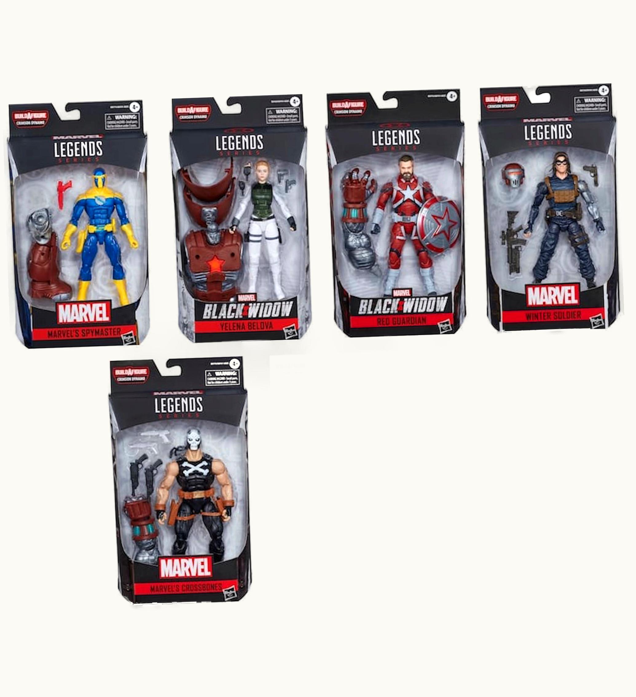 Hasbro Hasbro Marvel Legends Black Widow Set Crimson Dynamo Baf Action Figure