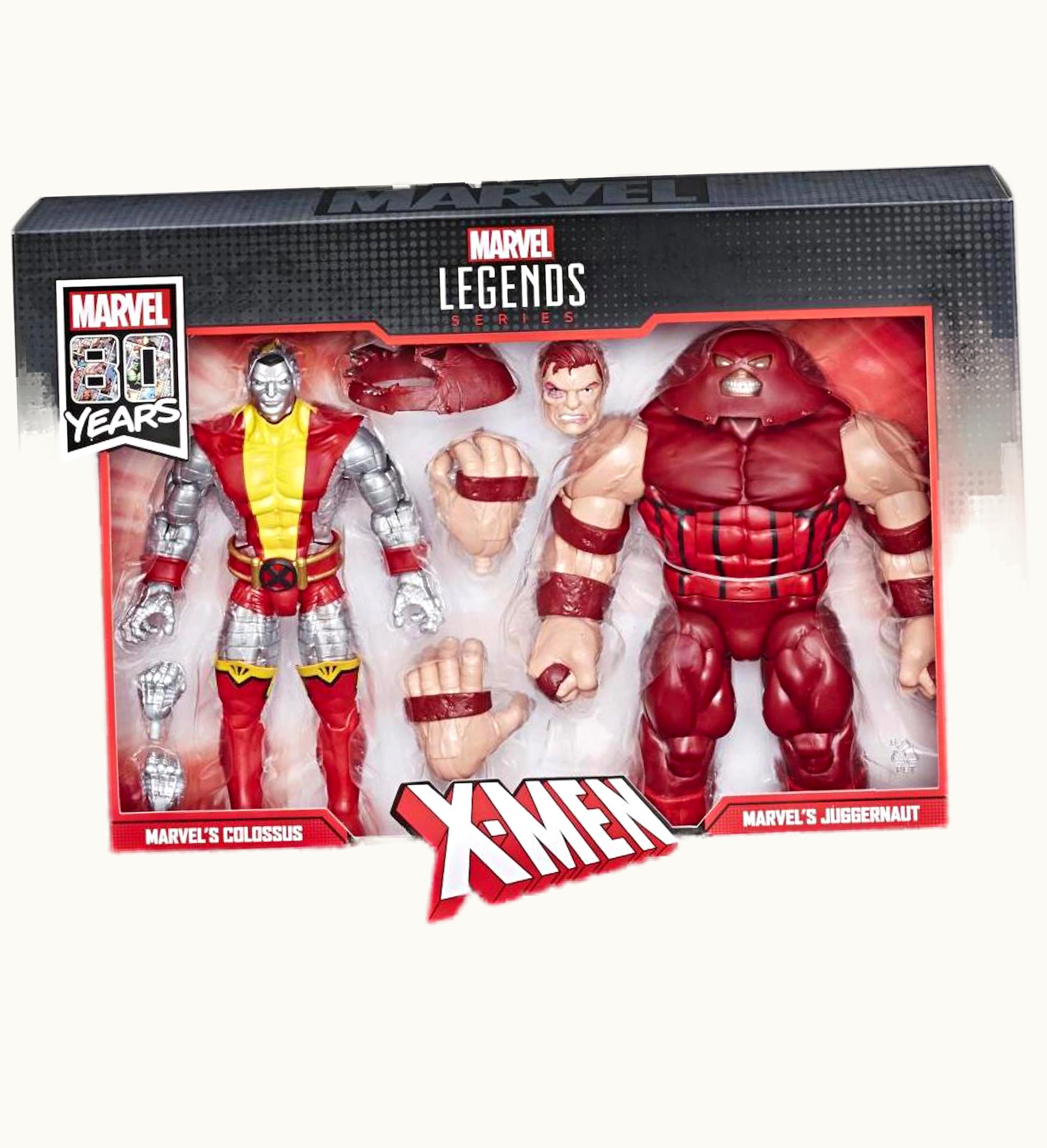 Hasbro Hasbro Marvel Legends 80th Anniversary X Men Colossus Juggernaut 2 Pack Action Figure