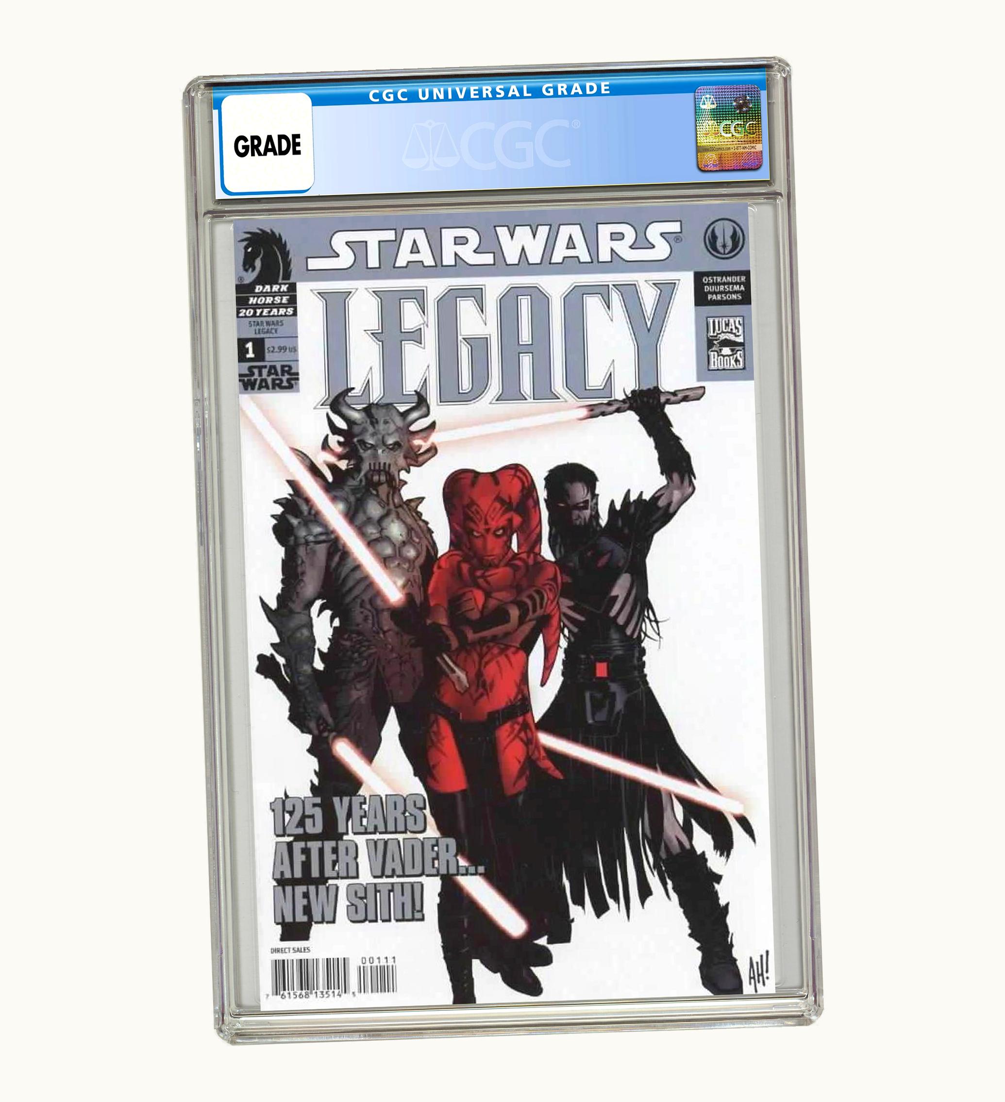 Dark Horse Dark Horse Star Wars Legacy 2006 1c Comic Book Cgc Graded