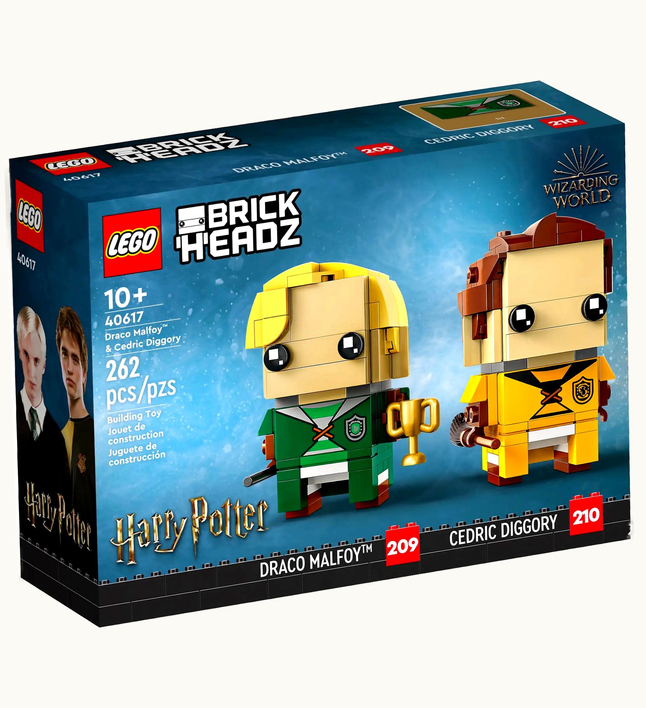 LEGO Lego Brickheadz Harry Potter Draco Malfoy Cedric Diggory Set 40617