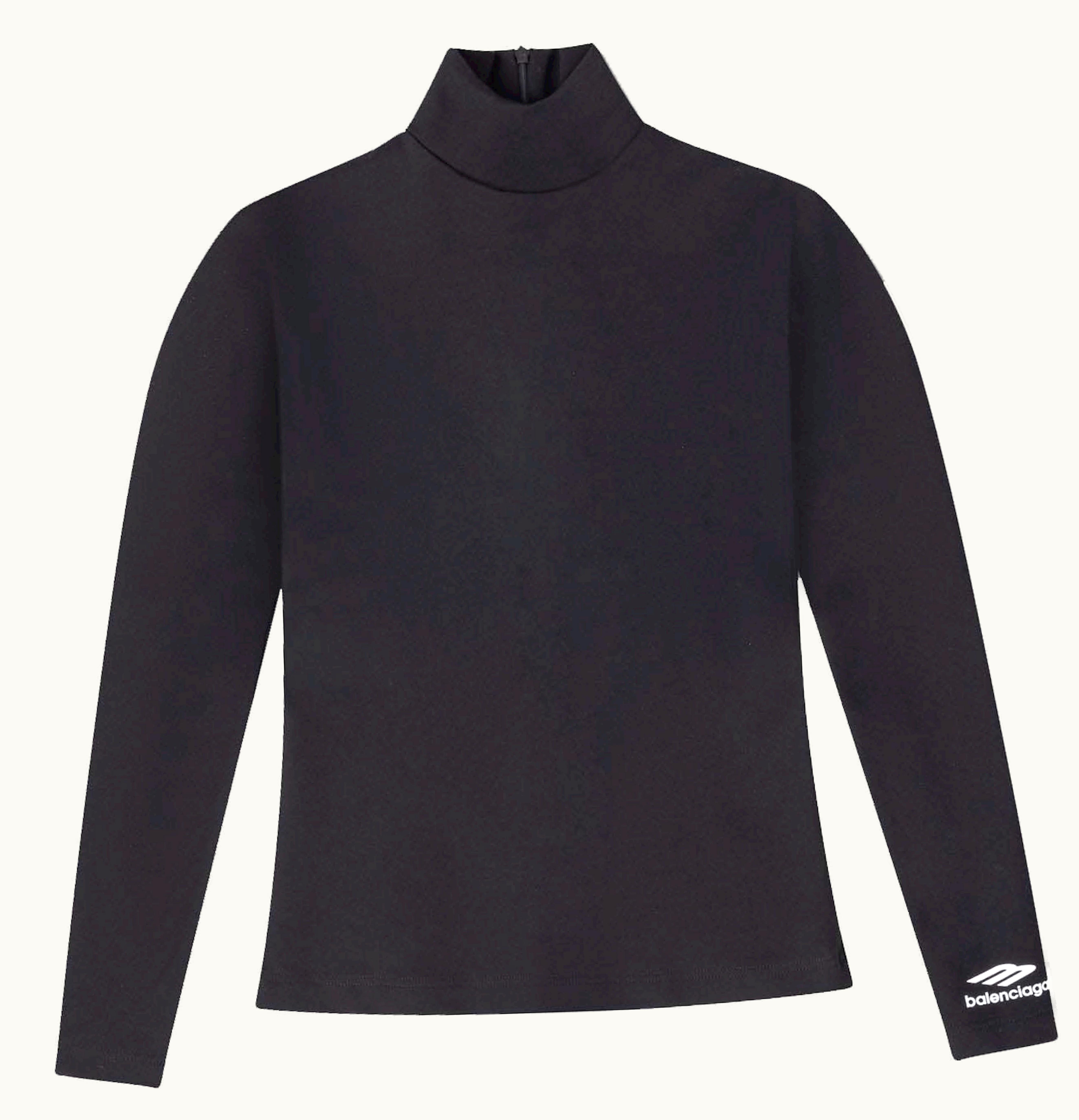 Balenciaga Balenciaga 3B Sports Icon Turtleneck Shirt Black
