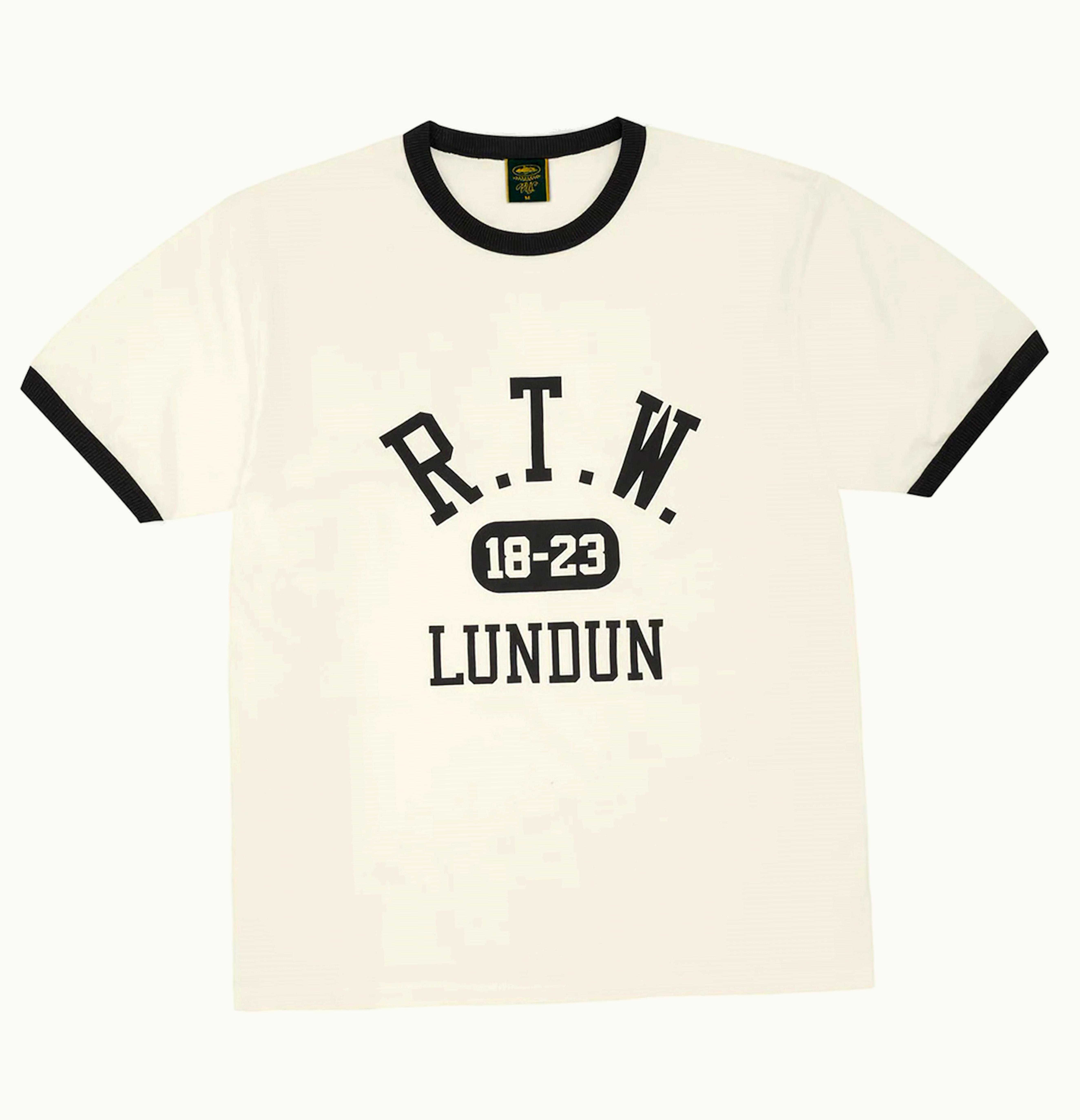 Corteiz College Ringer T Shirt Off White