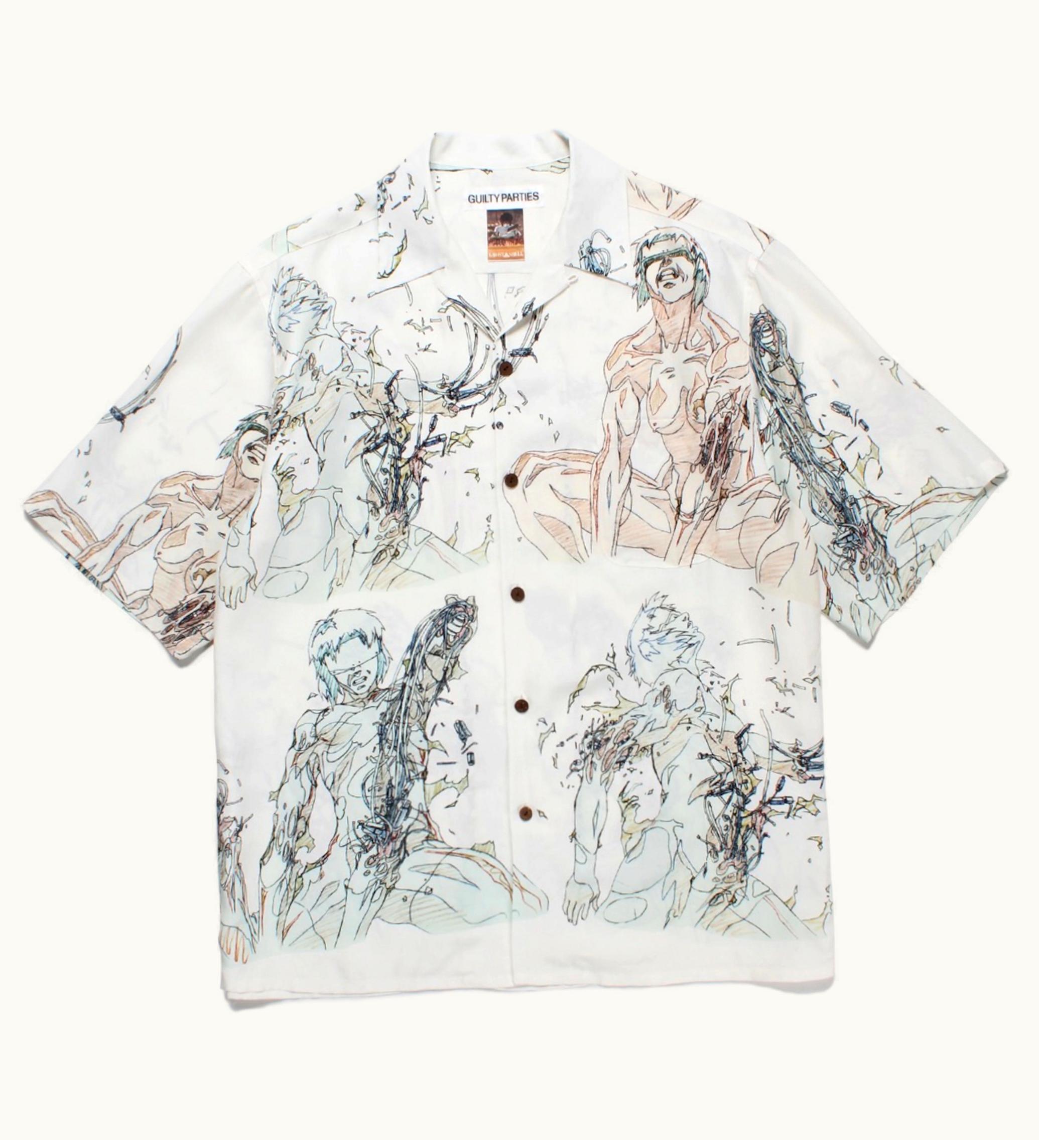 Wacko Maria Wacko Maria X Ghost In The Shell 3 Hawaiian Shirt Off White