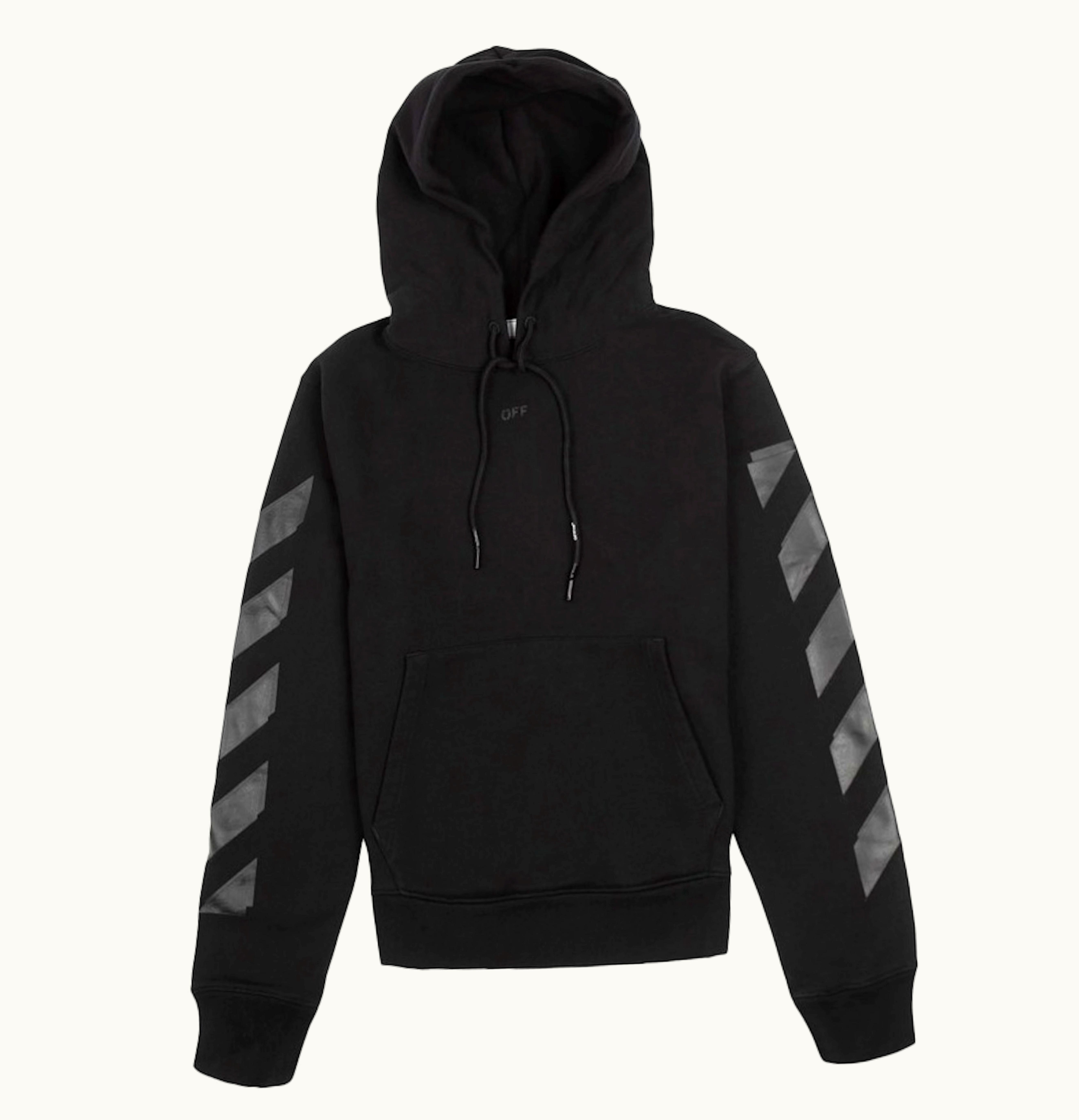 OFF-WHITE Rubber Arrows Skate Slim Hoodie Black