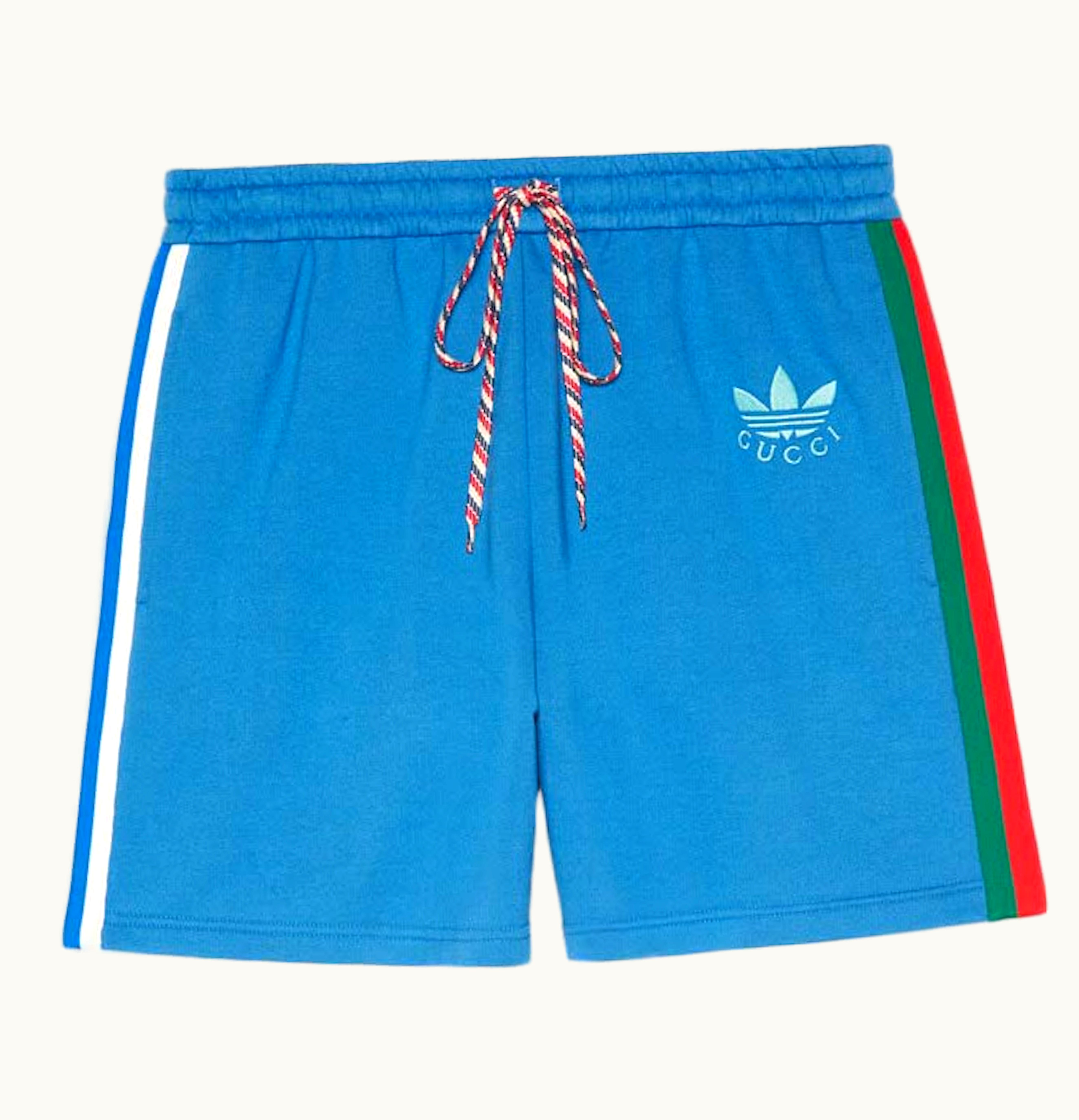 Gucci Gucci x adidas Cotton Jersey Shorts Blue