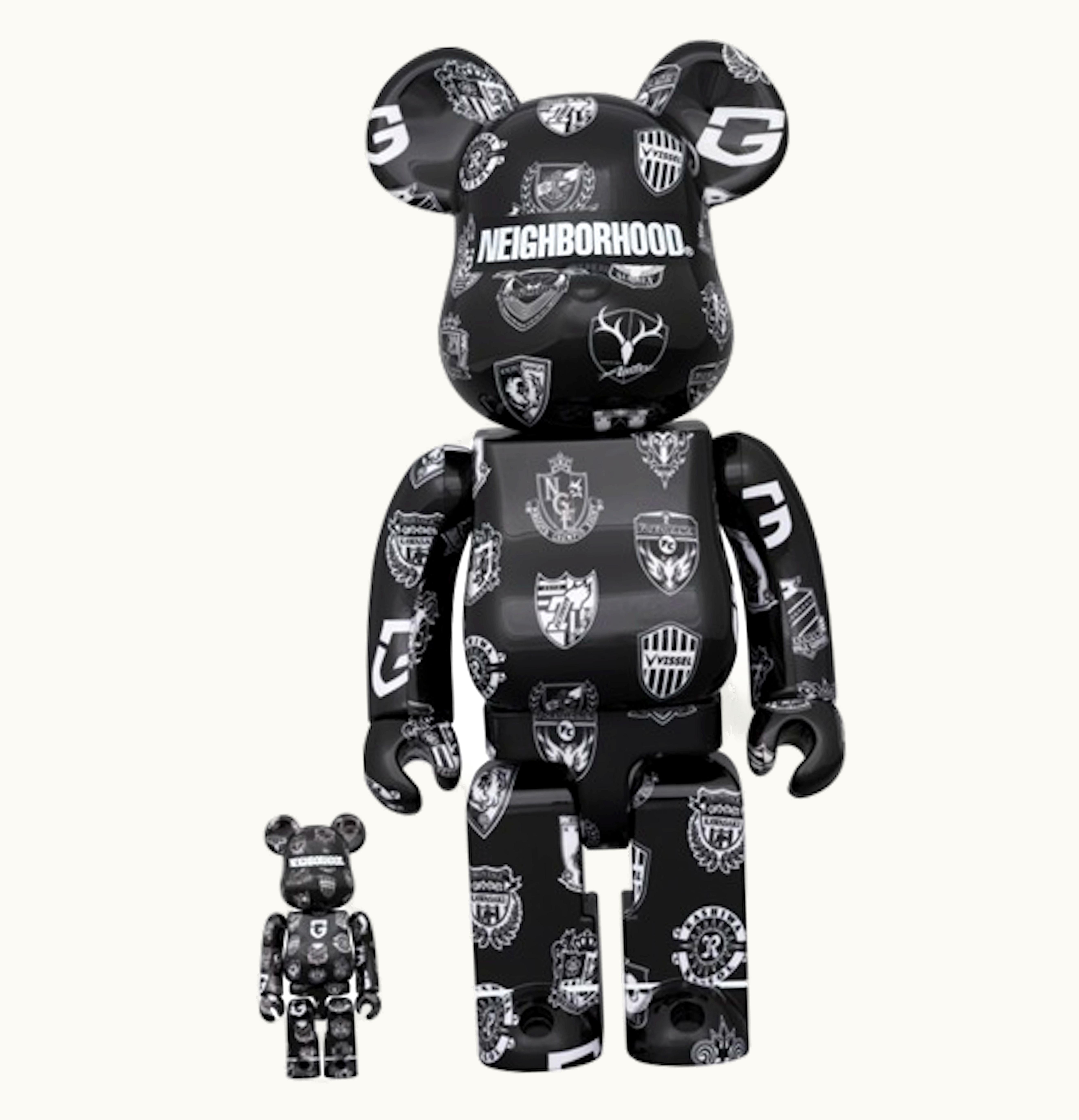 Bearbrick Bearbrick Neighborhood X Jleague 30th Anniversary 100 400 Set