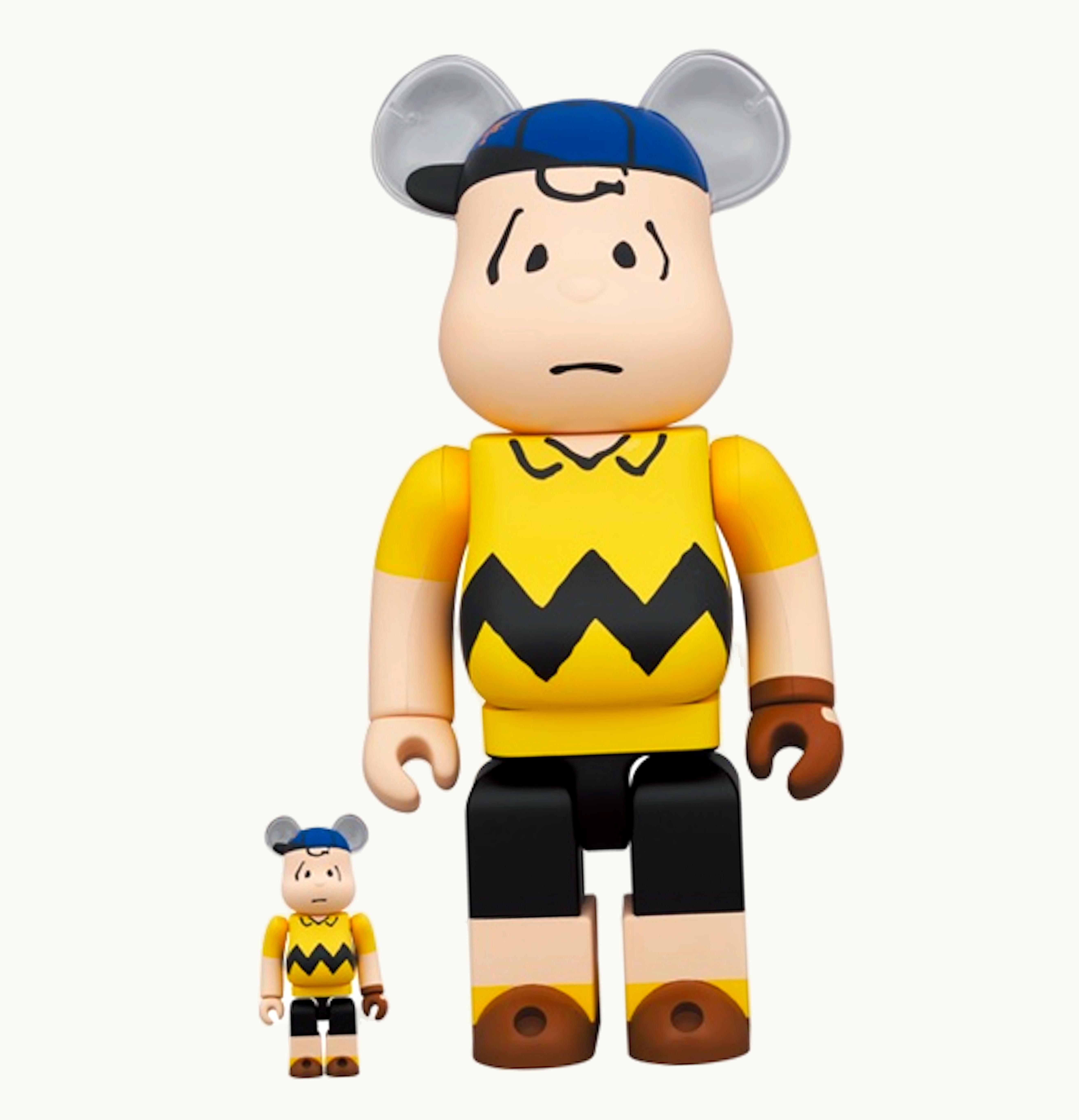 Bearbrick Bearbrick X Peanuts X Mlb New York Mets Charlie Brown 100 400 Set