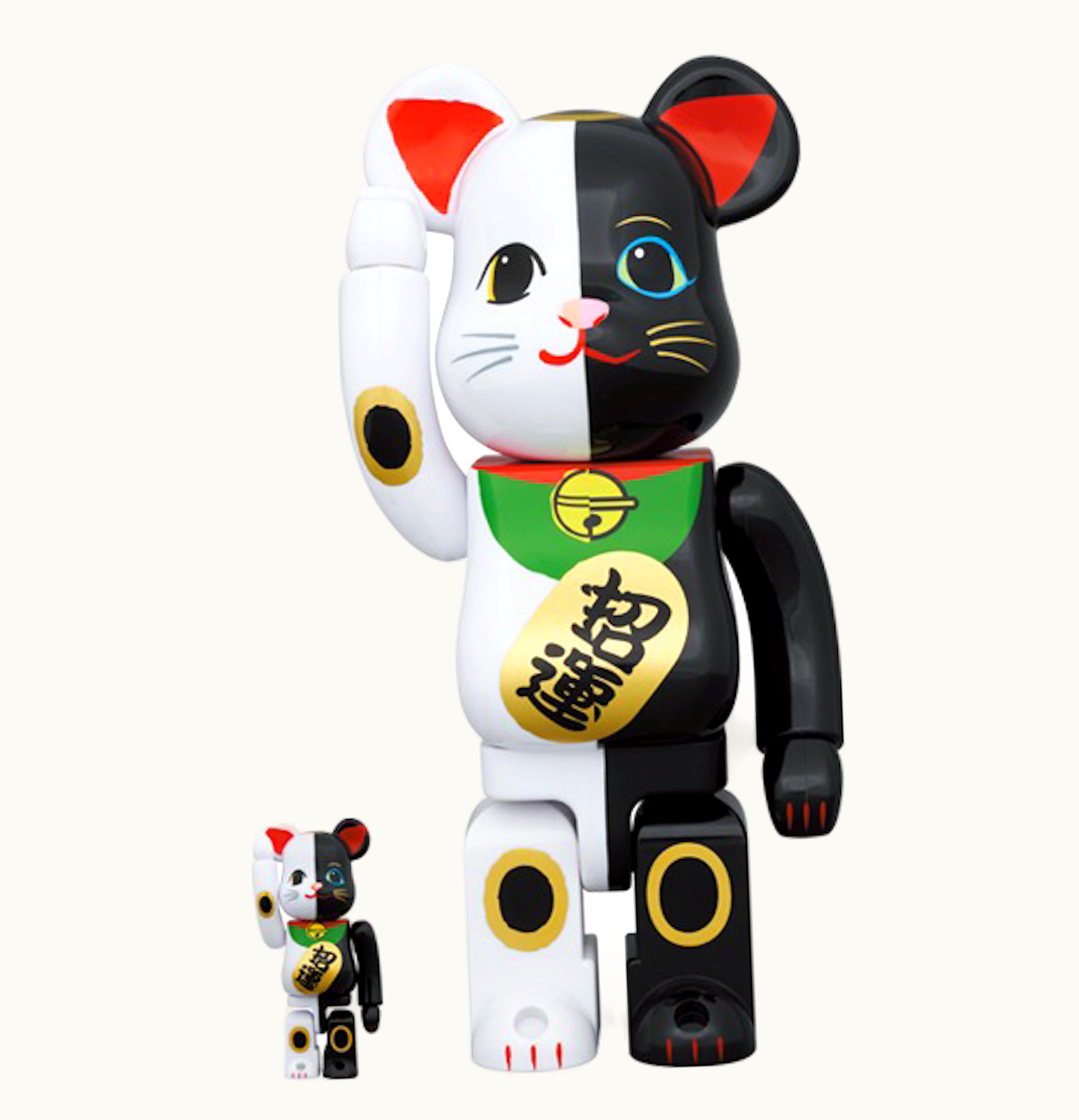 Bearbrick Bearbrick Lucky Cat Money Luck White X Blessing Black 100 400 Set