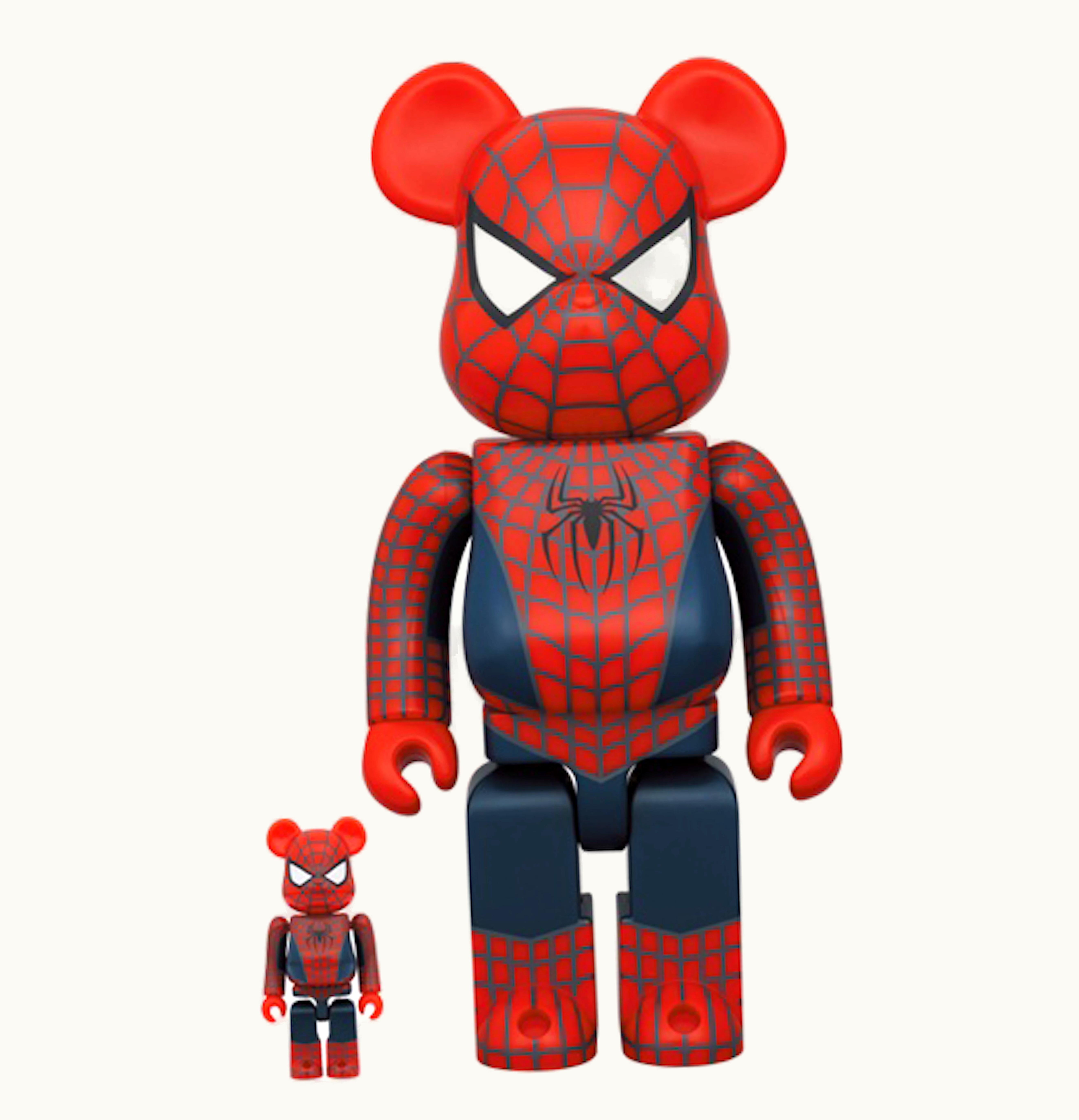 Bearbrick Bearbrick X Marvel Spider Man No Way Home Friendly Neighborhood Spider Man 100 400 Set