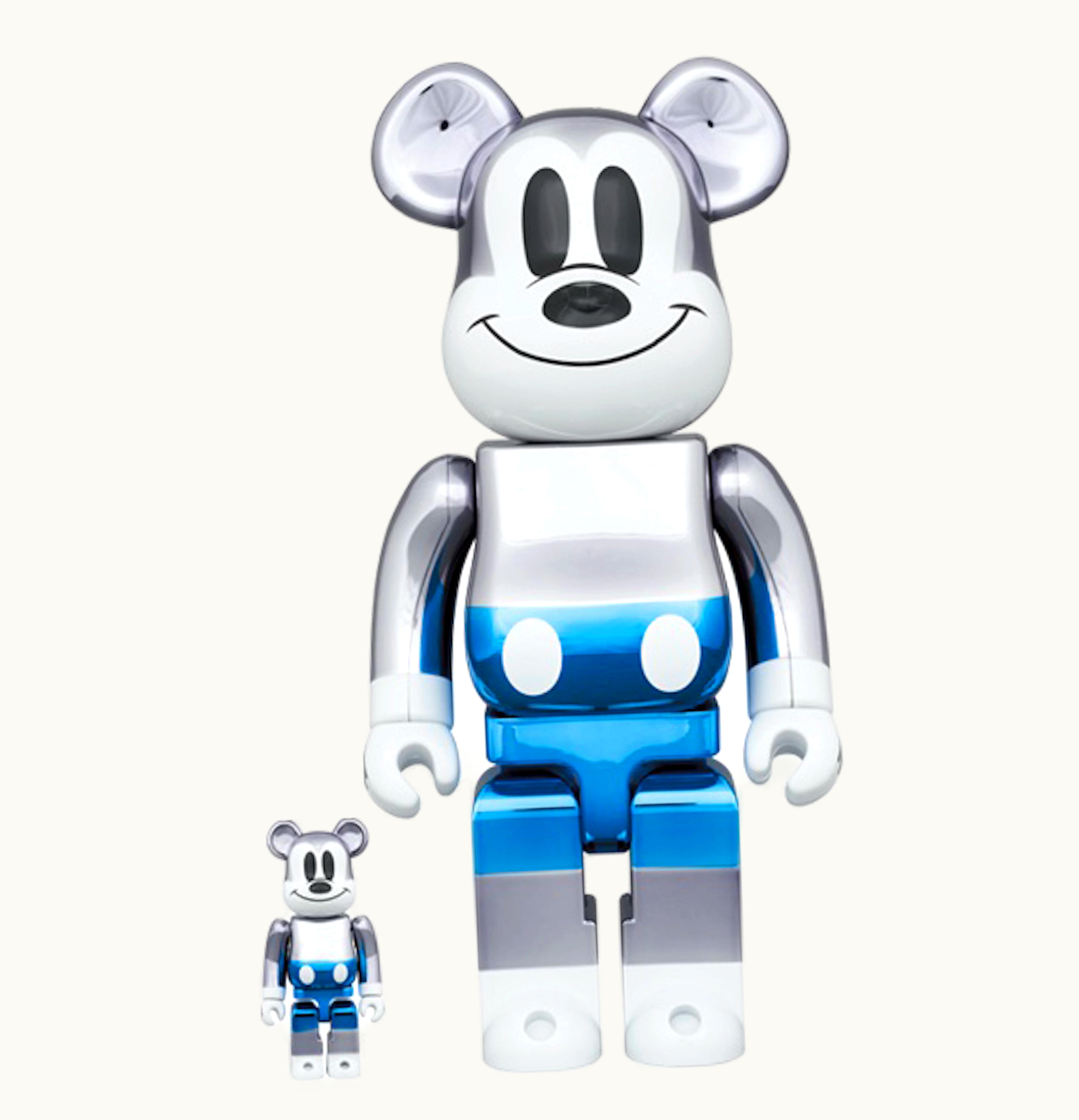Bearbrick Bearbrick X Disney Fragmentdesign Mickey Mouse 100 400 Set Blue Ver