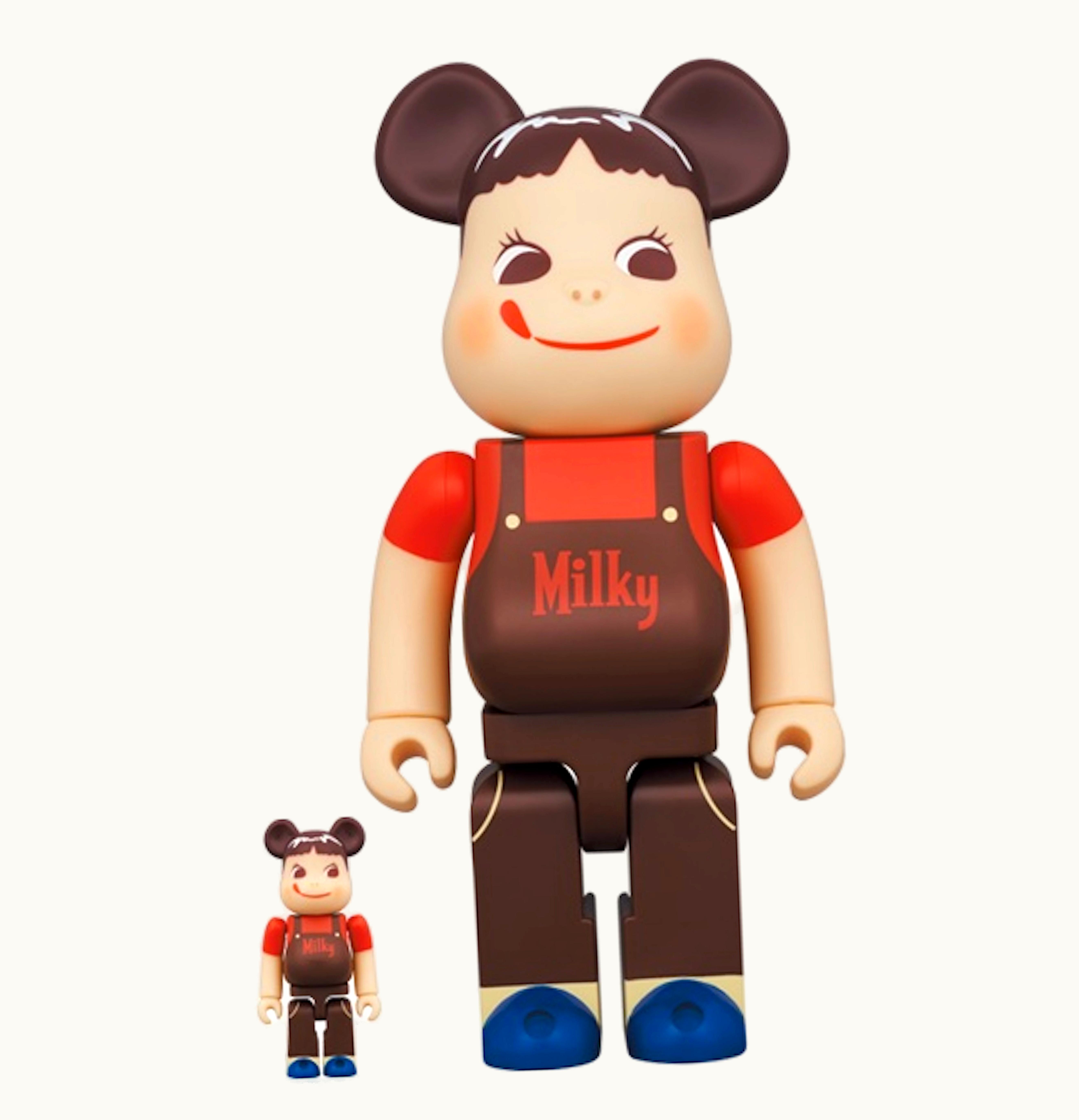 Bearbrick Bearbrick Peko Chan Chocolate Milky 100 400 Set