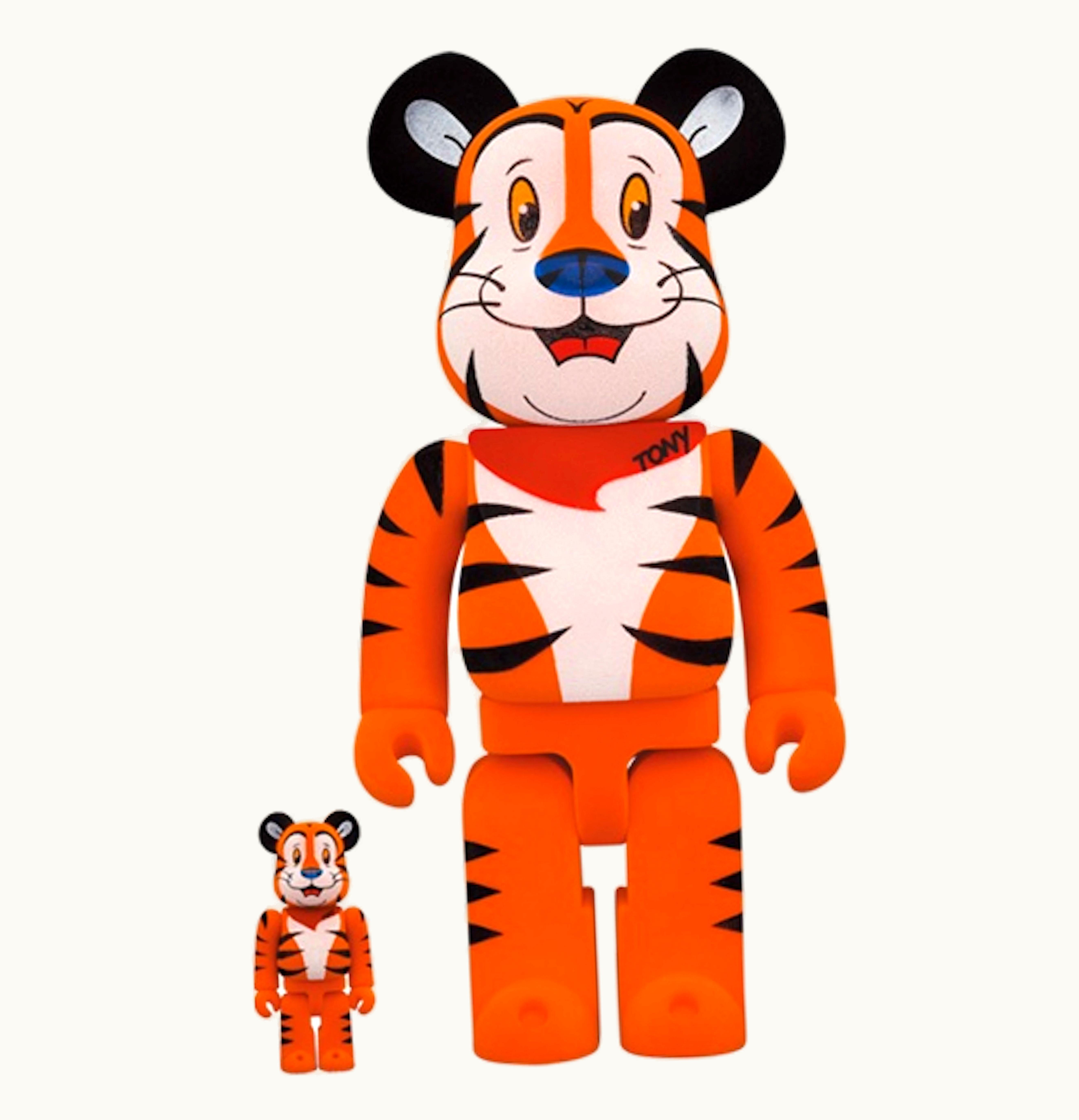 Bearbrick Bearbrick X Kelloggs Tony The Tiger Flocky Ver 100 400 Set