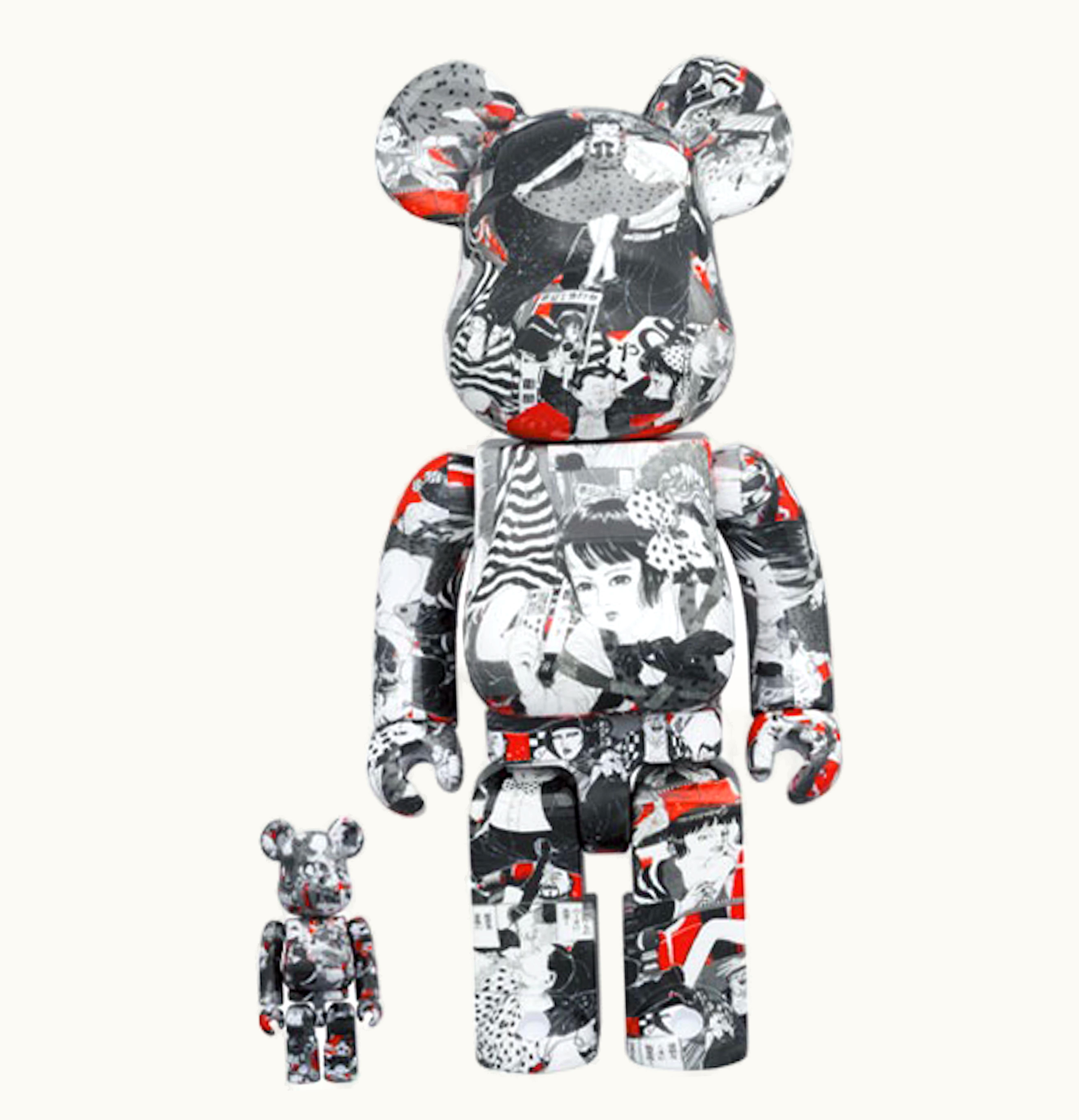 Bearbrick Bearbrick X Meewee X Suehiro Maruo Shoujo Tsubaki 100 400 Set