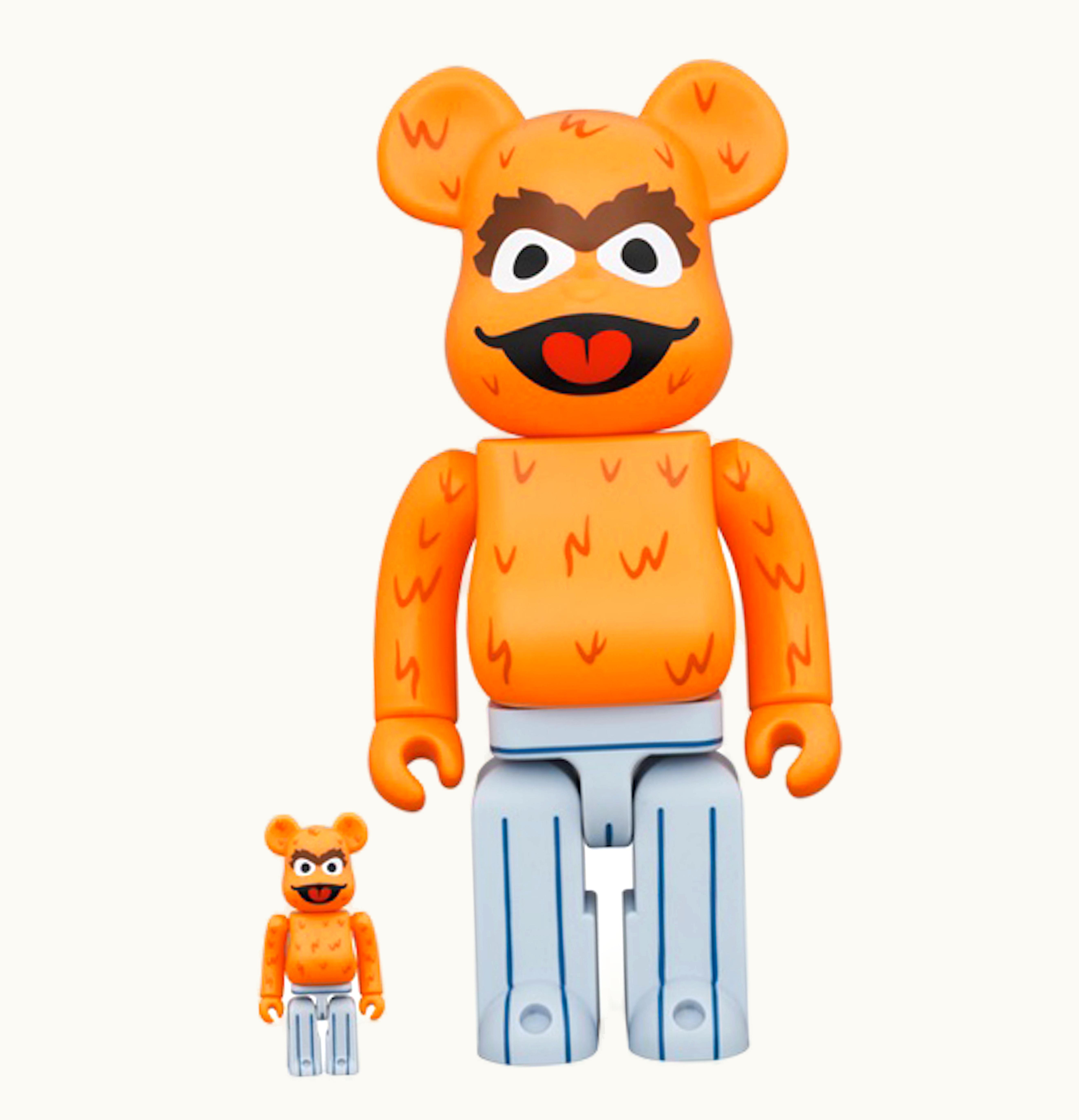 Bearbrick Bearbrick X Sesame Street Oscar The Grouch The Original Orange Fur Ver 100 400 Set