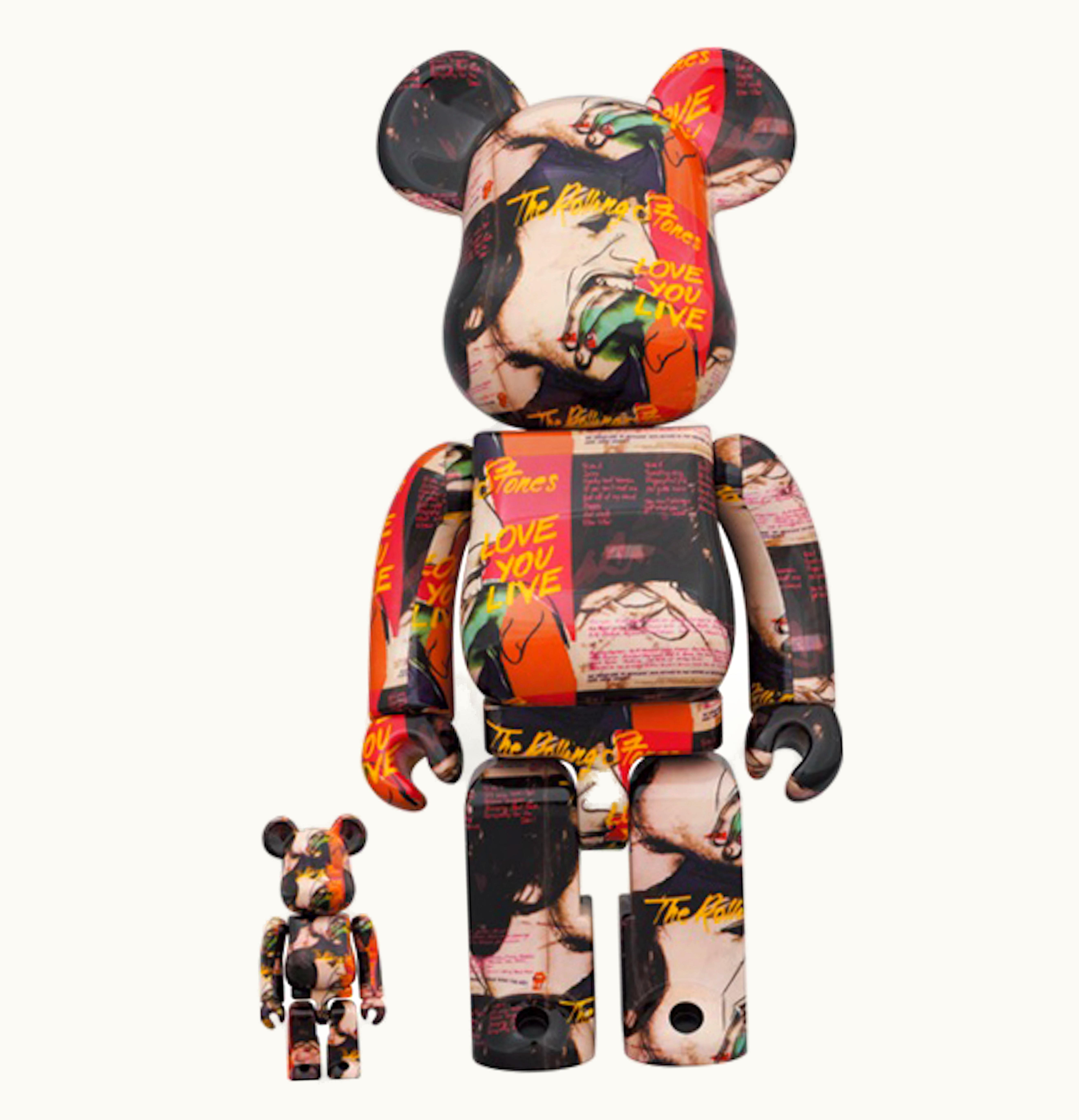 Bearbrick Bearbrick Andy Warhol X The Rolling Stones Love You Live 100 400 Set
