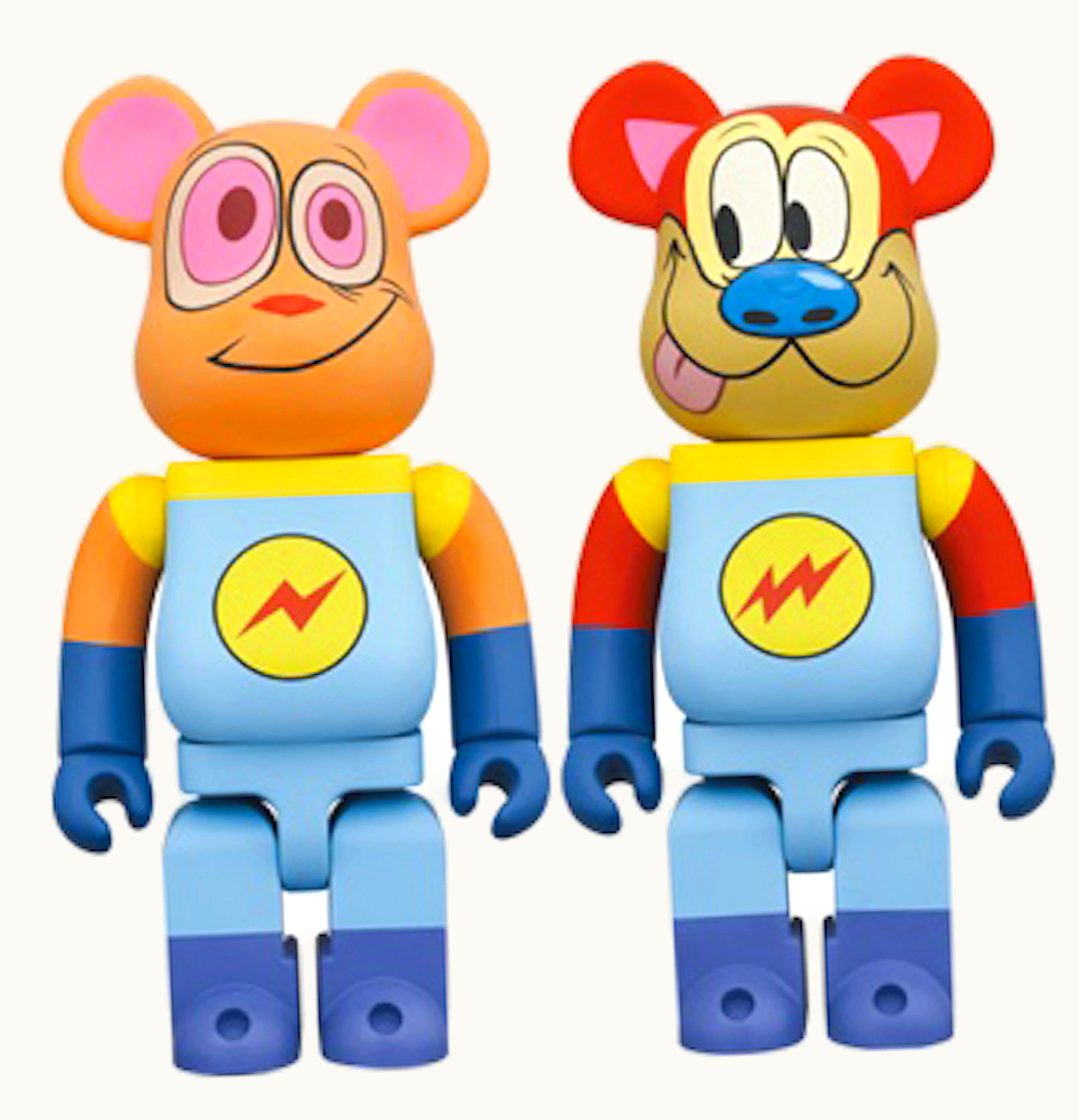Bearbrick Bearbrick Ren Stimpy Space Madness 400 Set Of 2
