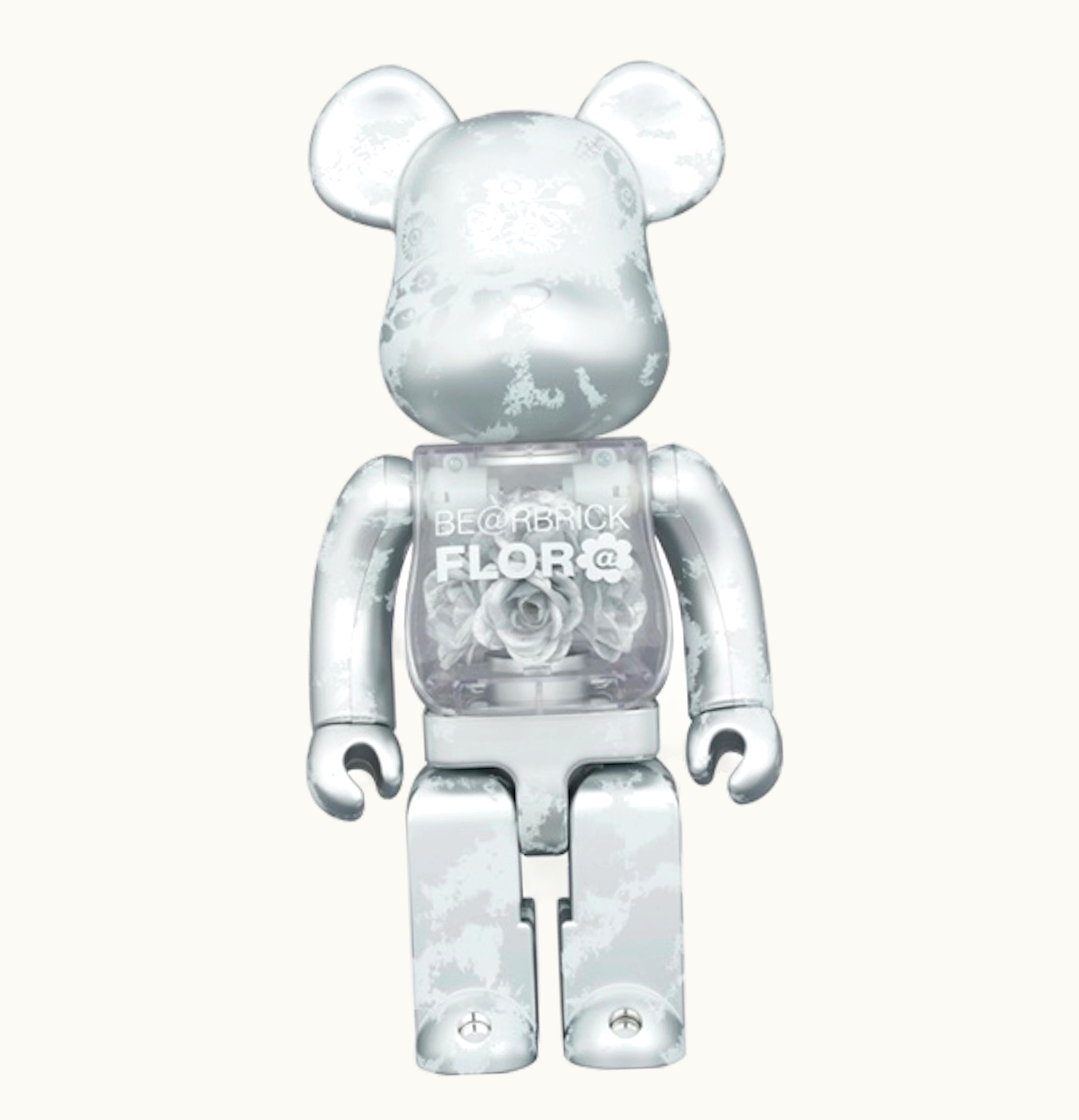 Bearbrick Bearbrick Flora Flower 400 Silver