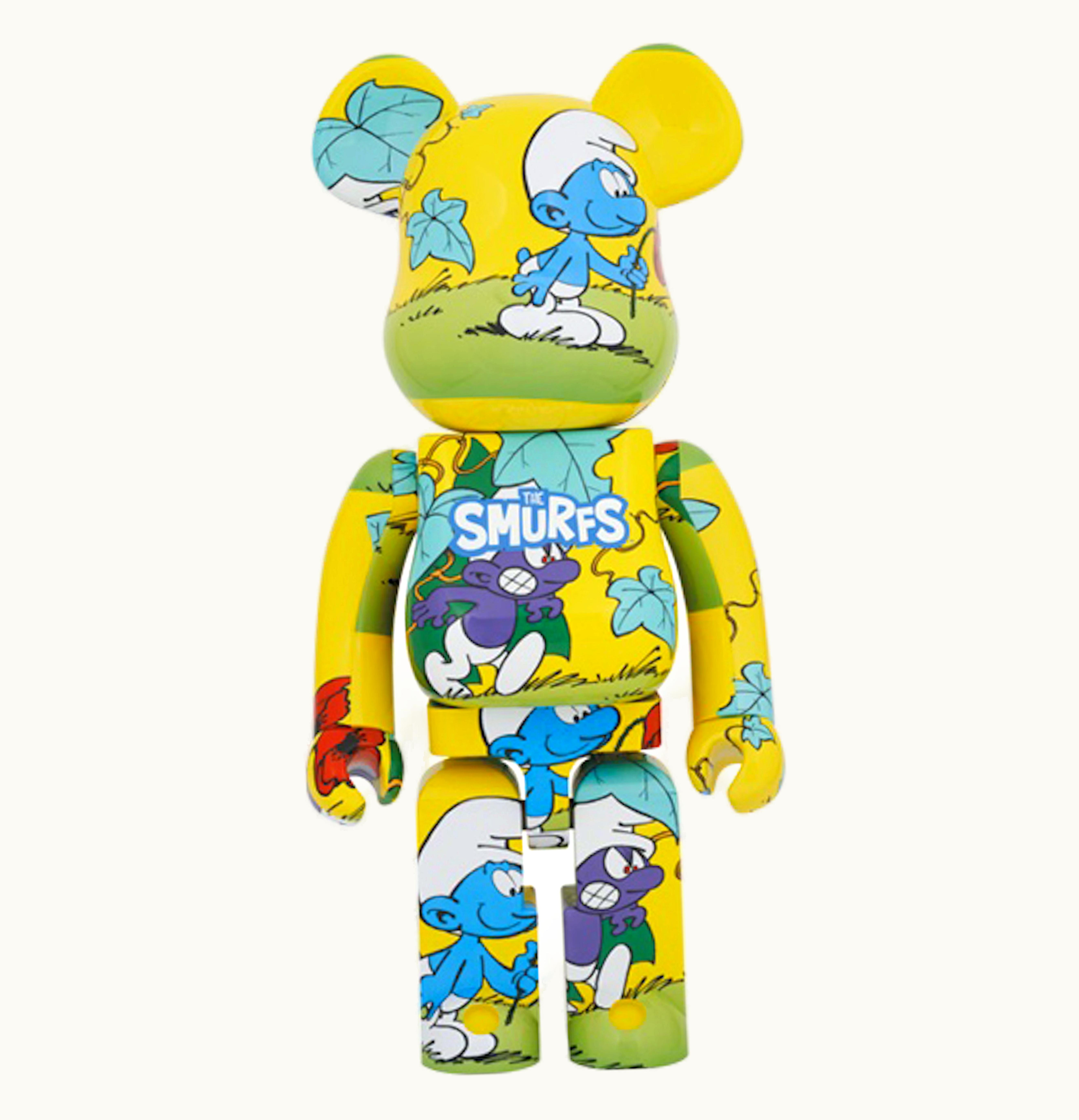 Bearbrick Bearbrick X The Smurfs The Purple Smurfs 1000 Yellow