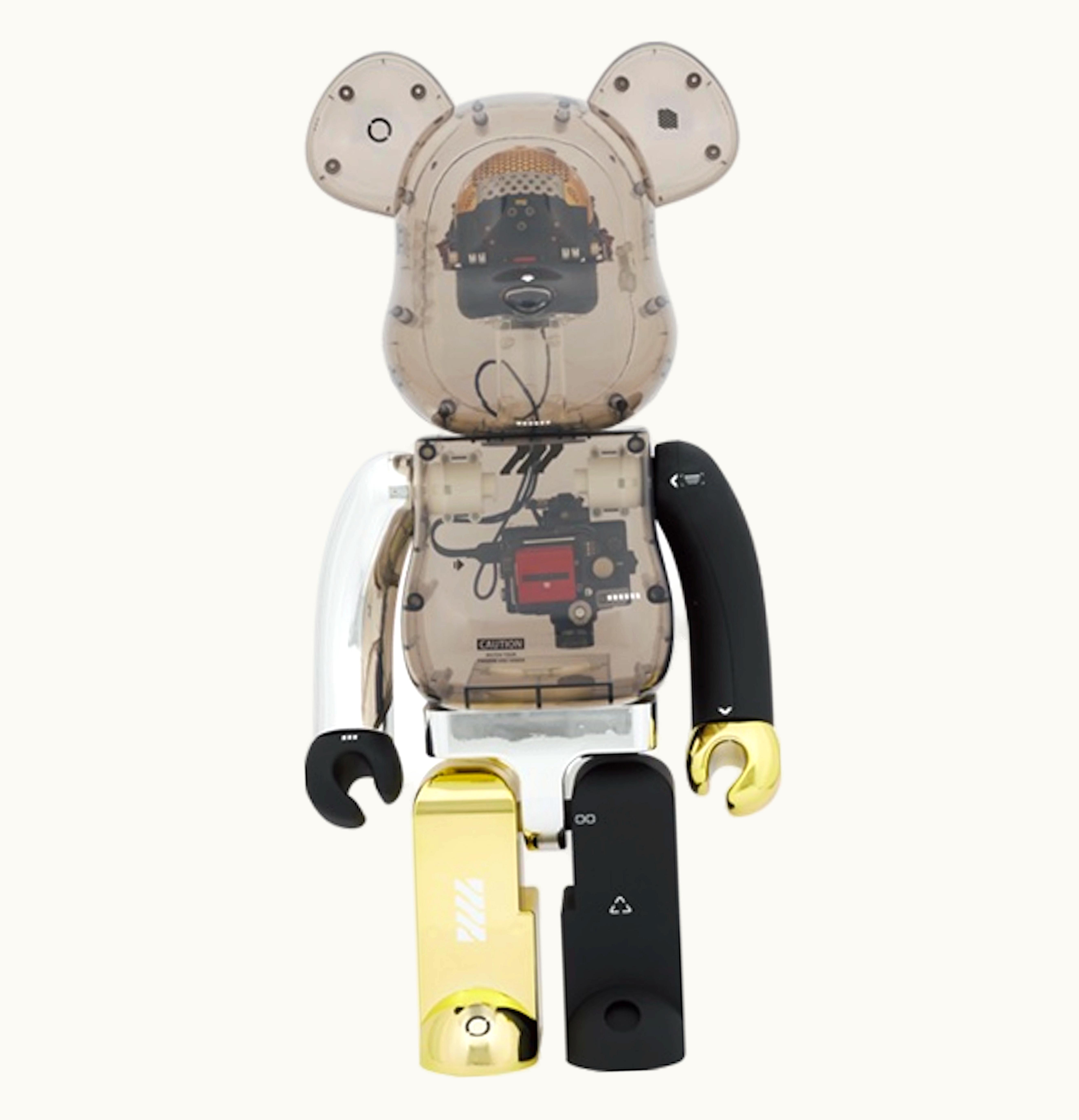 Bearbrick Bearbrick X Ikeuchi Memento Mori 1000 Clear Smoke Ver