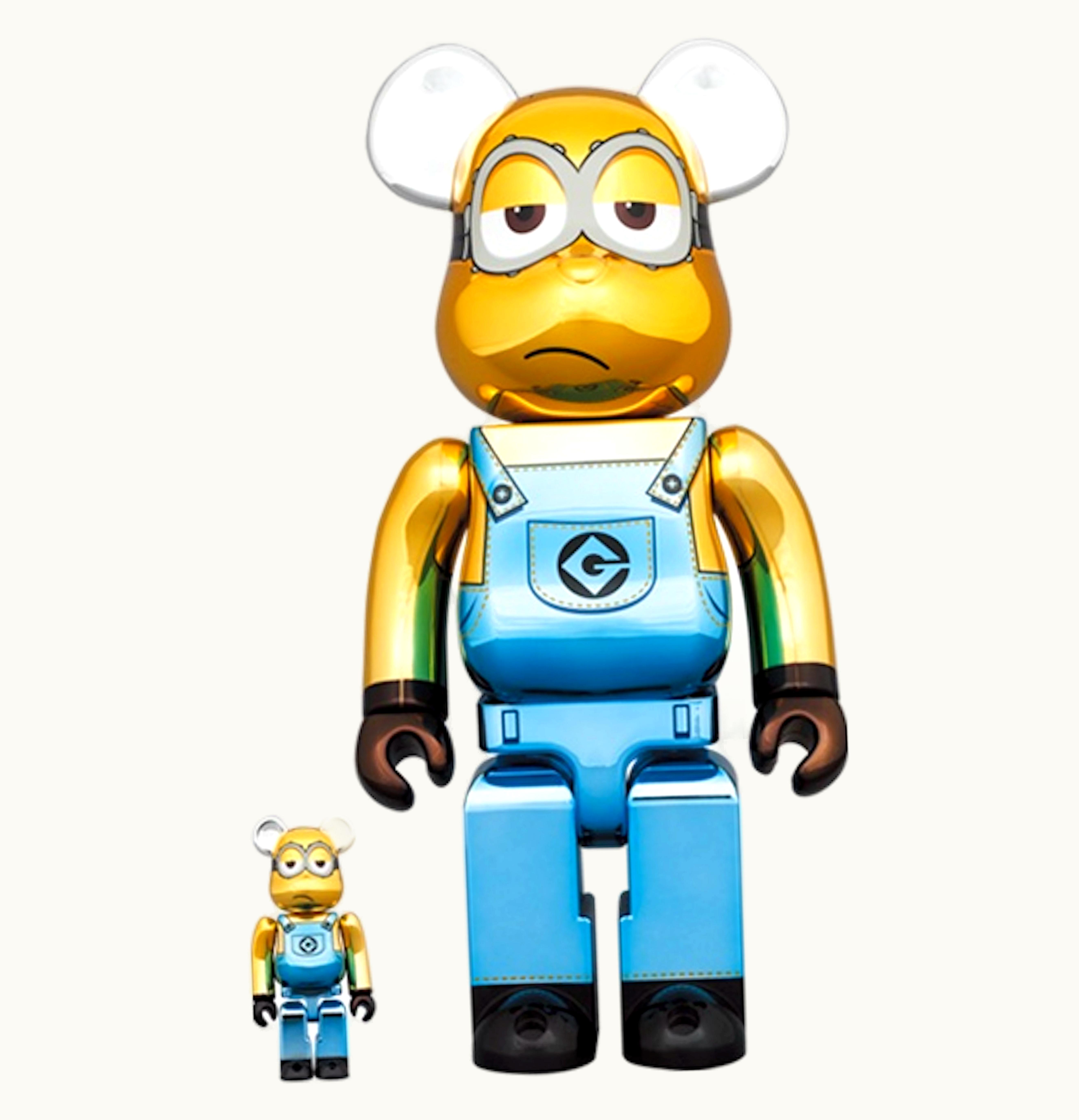 Bearbrick Bearbrick X Minions Kevin Chrome Ver 100 400 Set