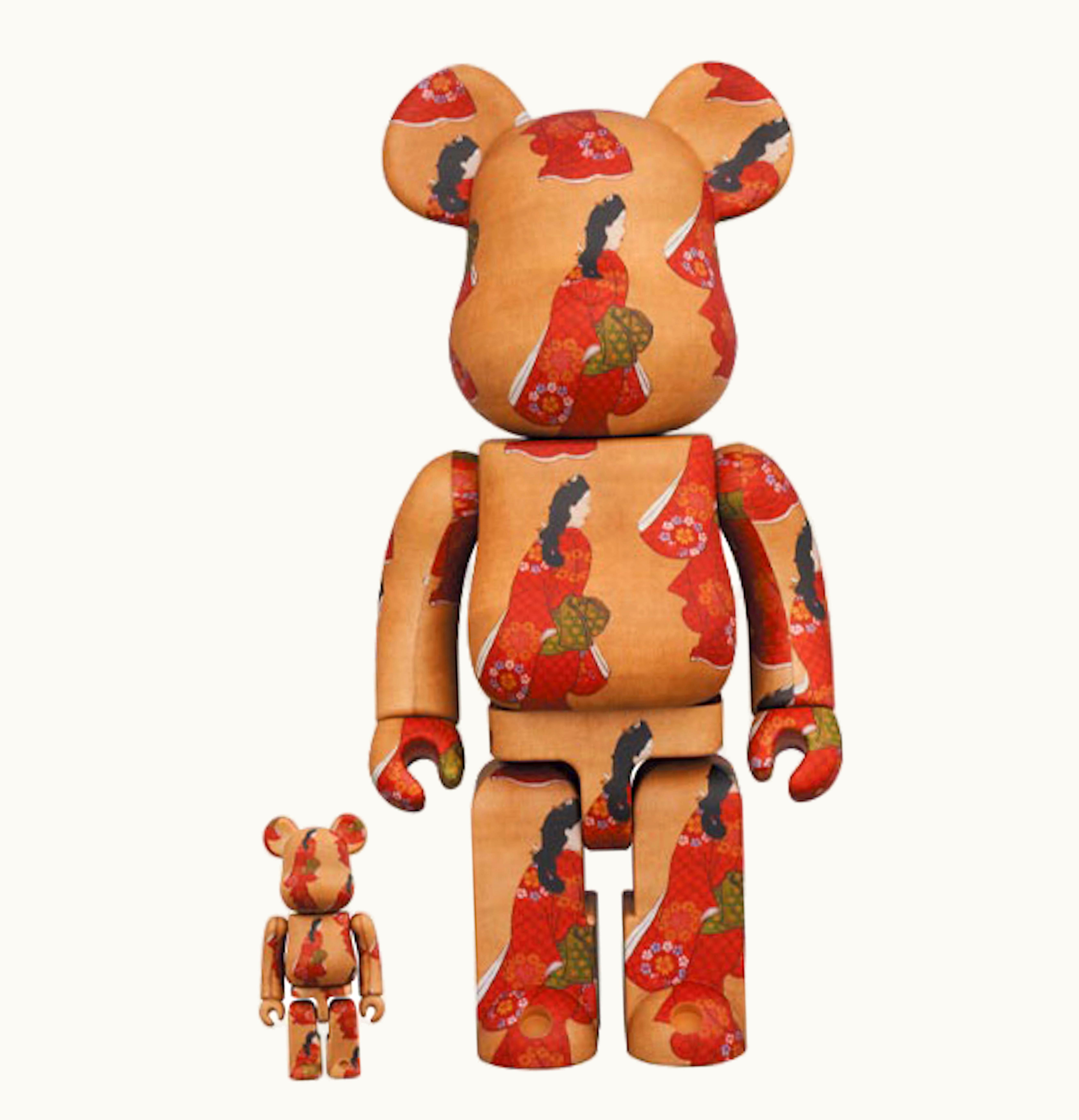 Bearbrick Bearbrick X Tokyo National Museum Moronobu Hishikawa Beauty Looking Back 100 400 Set