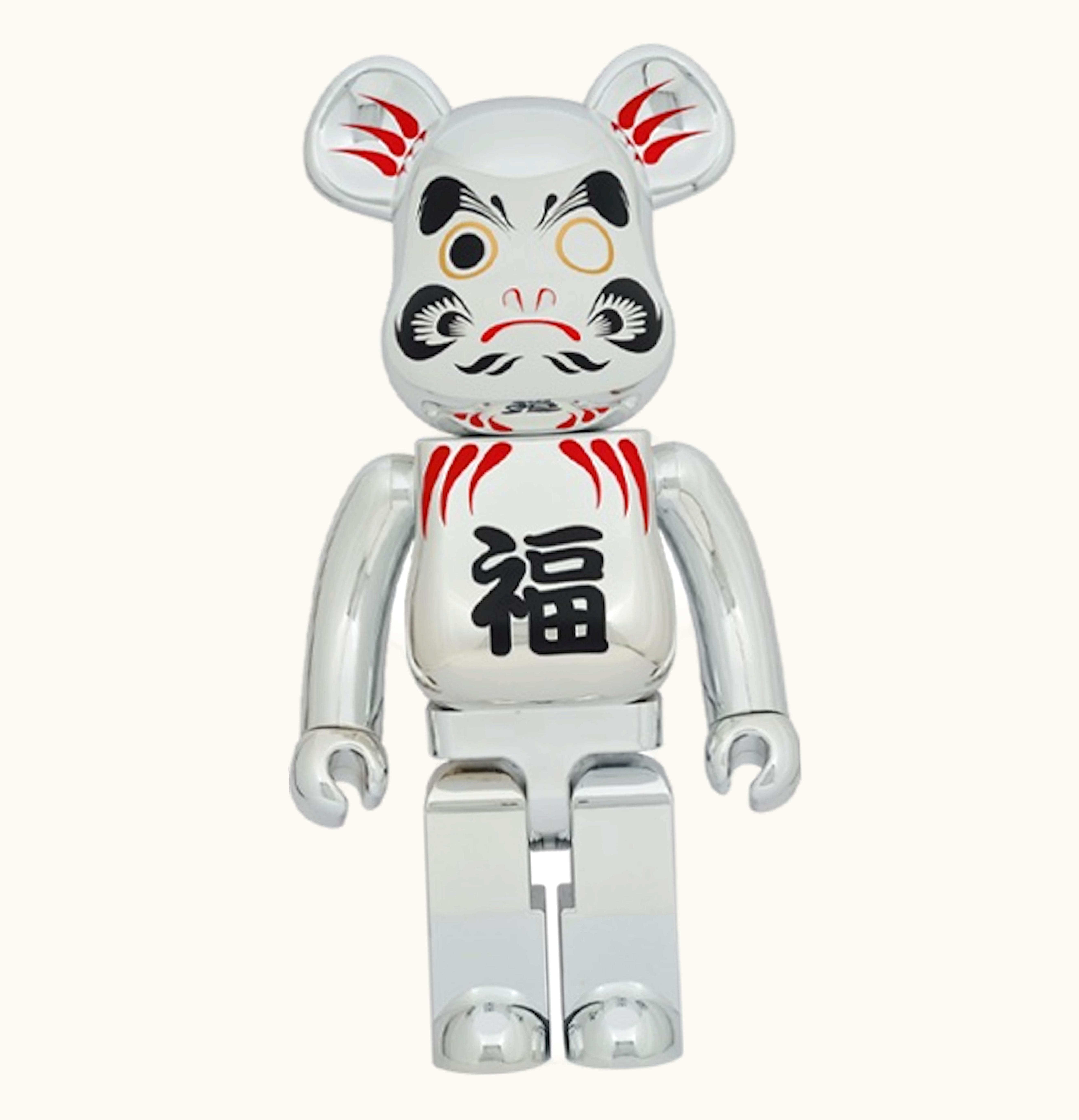 Bearbrick Bearbrick Daruma 1000 Silver Plated