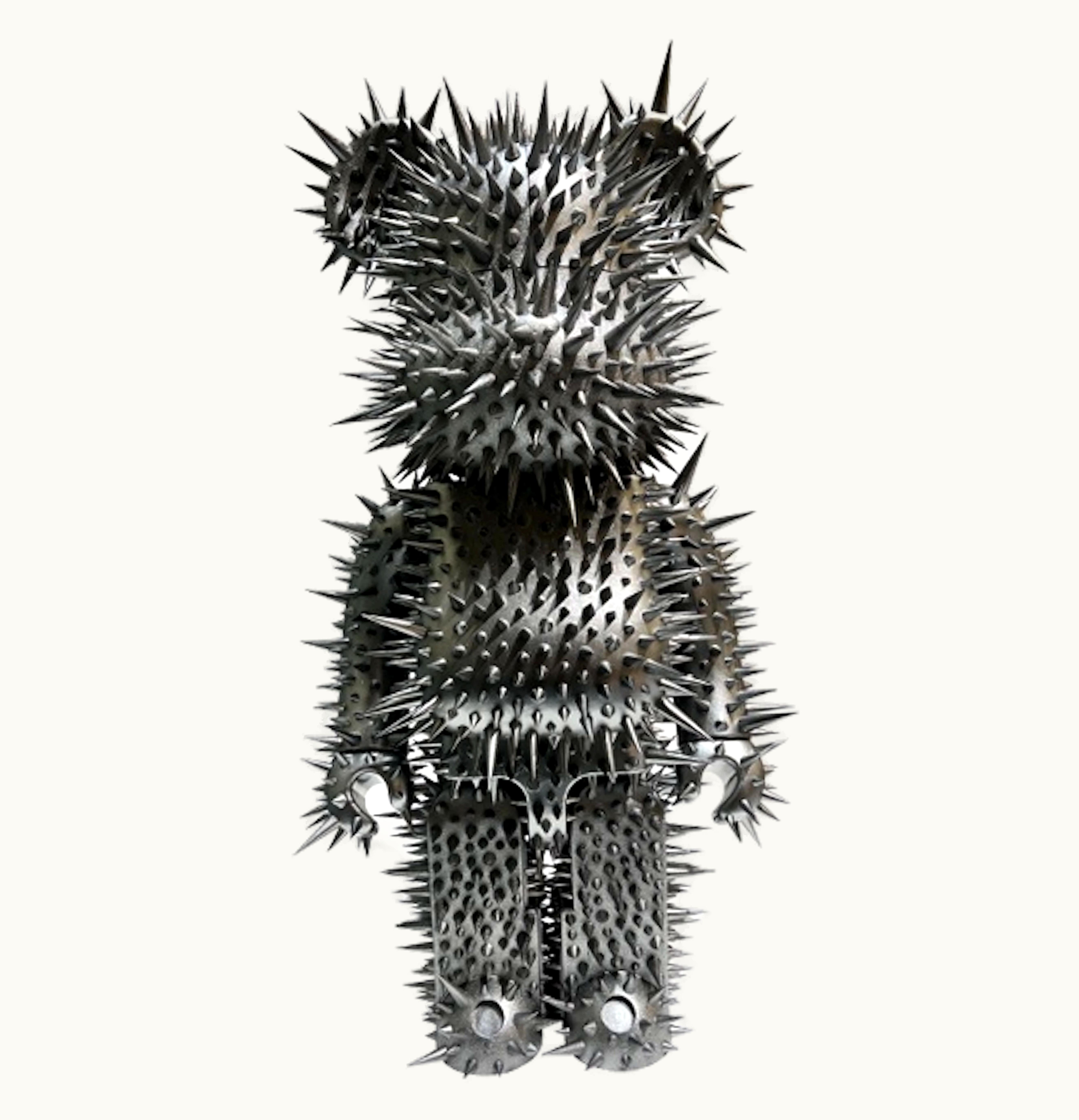 Bearbrick Bearbrick X Shinsuke Ikeuchi Spike 2 1000 Silver