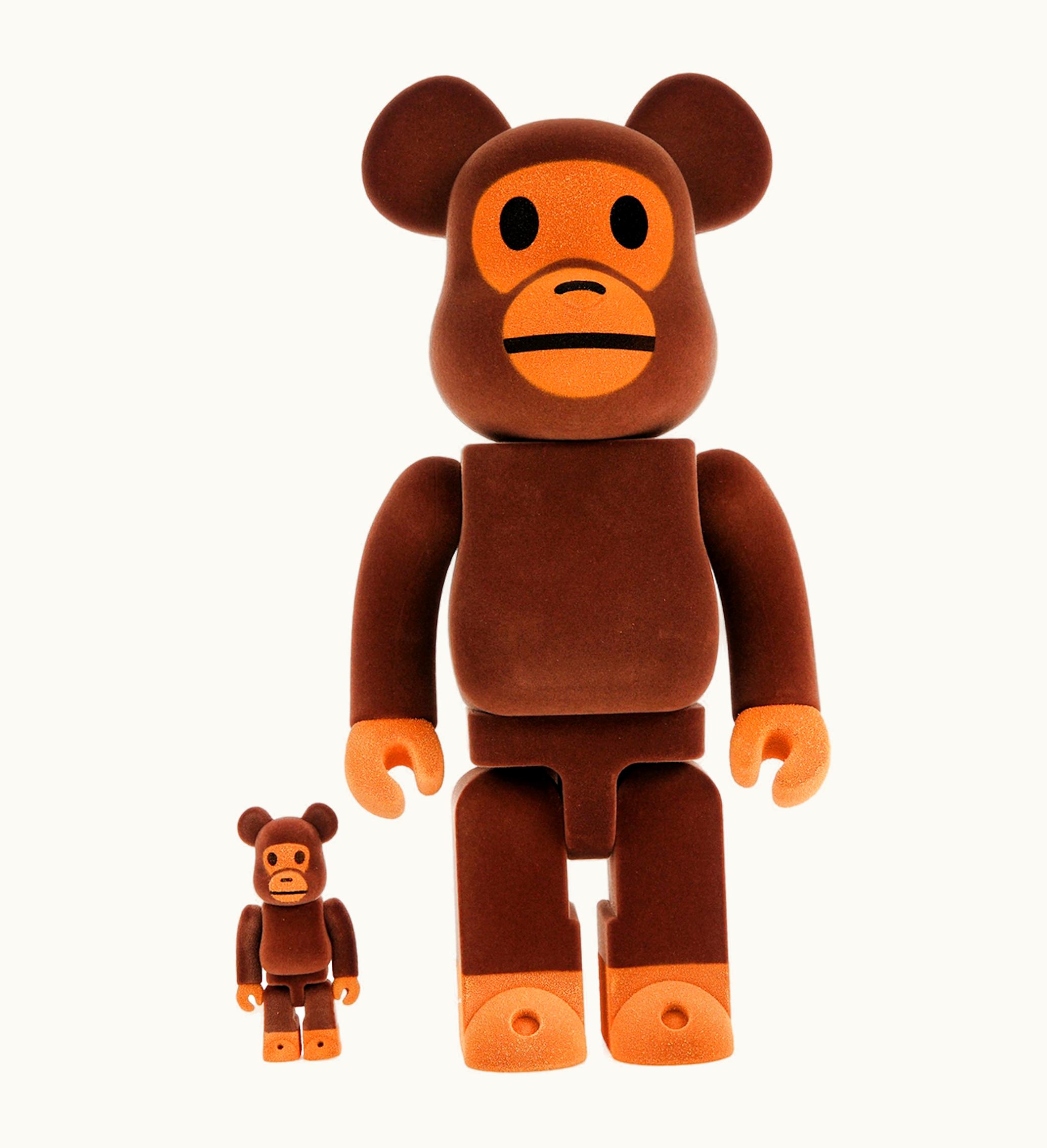 Bearbrick Bearbrick X Bape Baby Milo Flocky Ver 100 400 Set