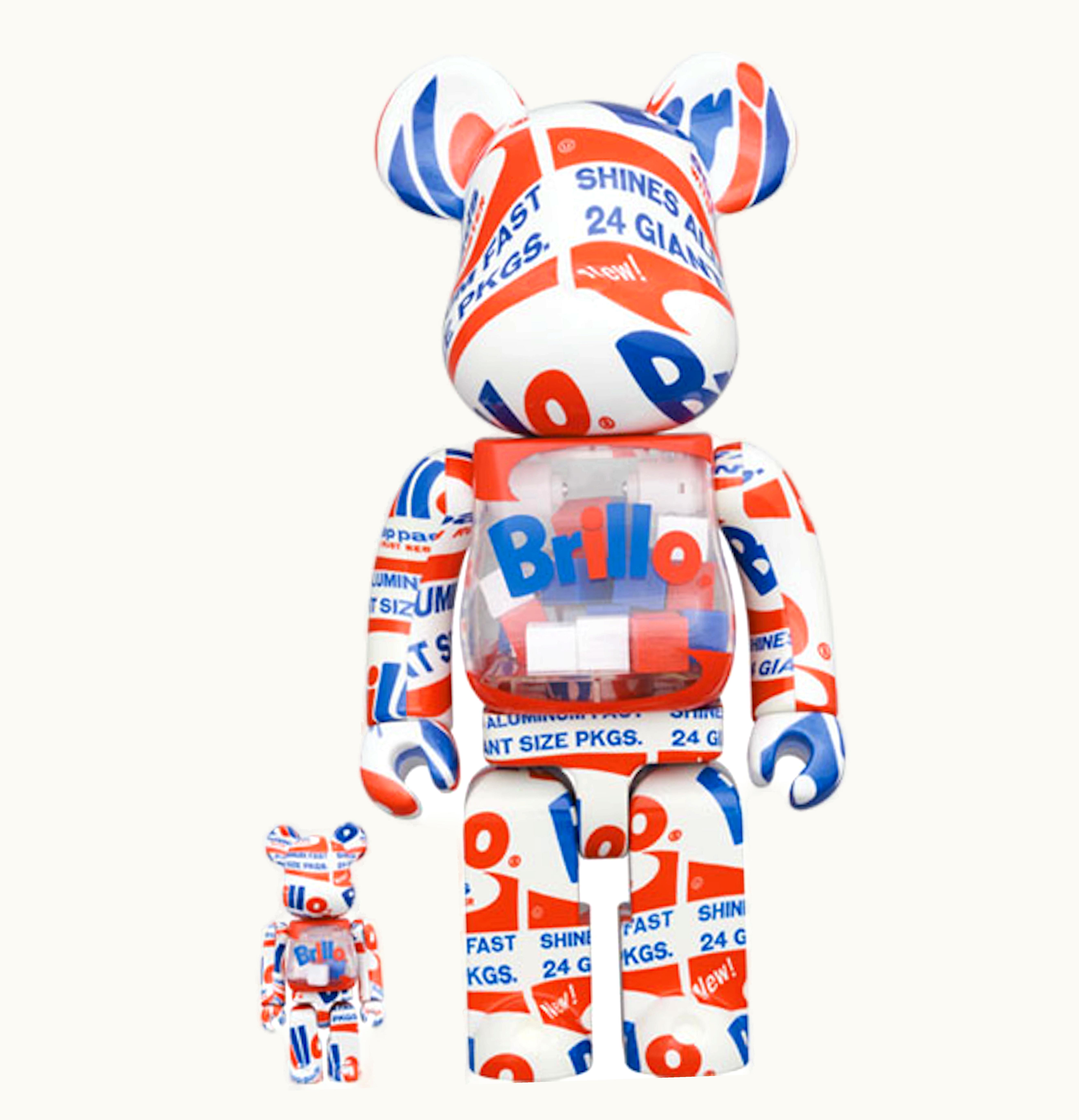 Bearbrick Bearbrick X Andy Warhol Brillo 2022 100 400 Set