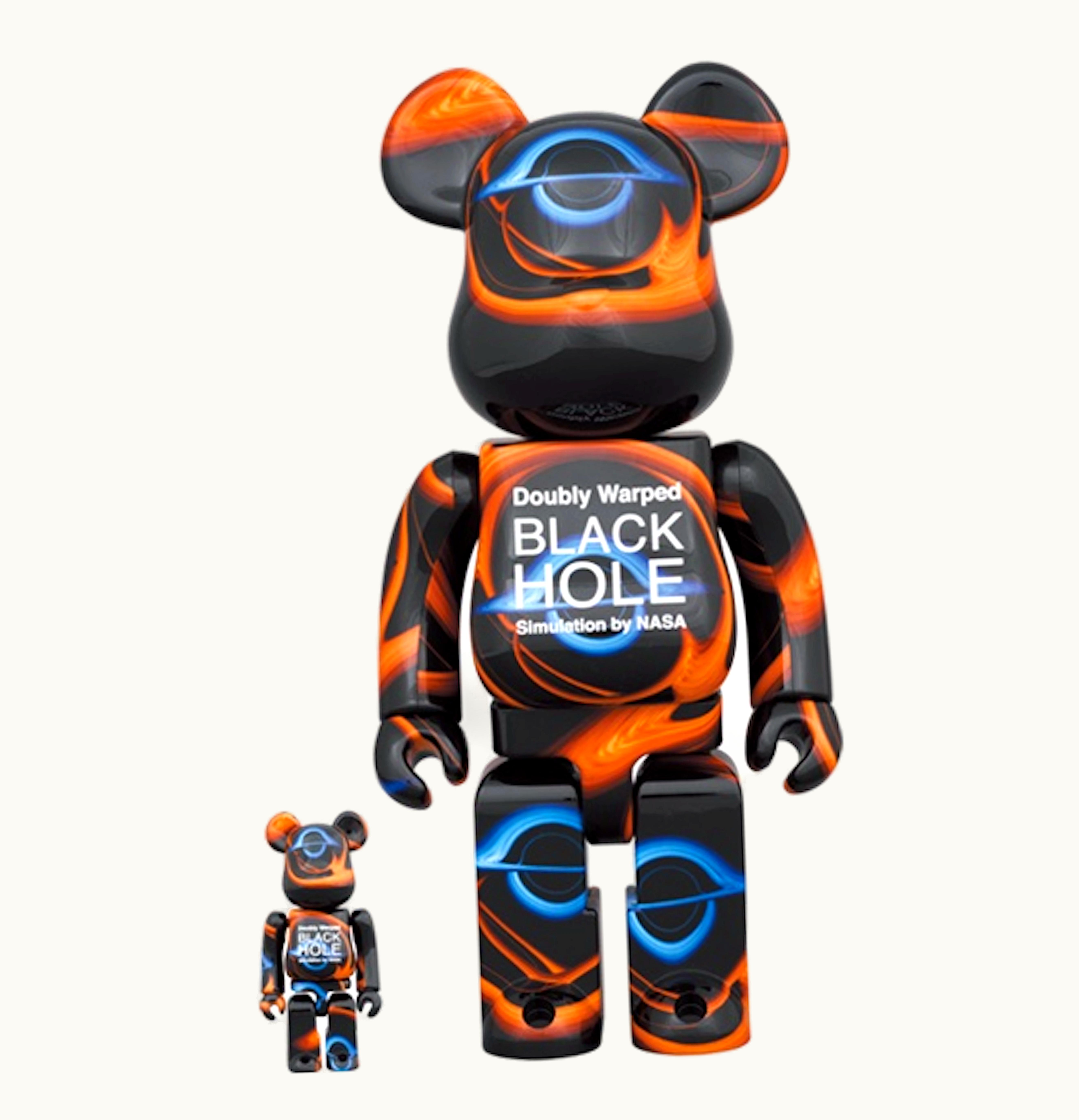 Bearbrick Bearbrick X Nasa Doubly Warped Black Hole 100 400 Set