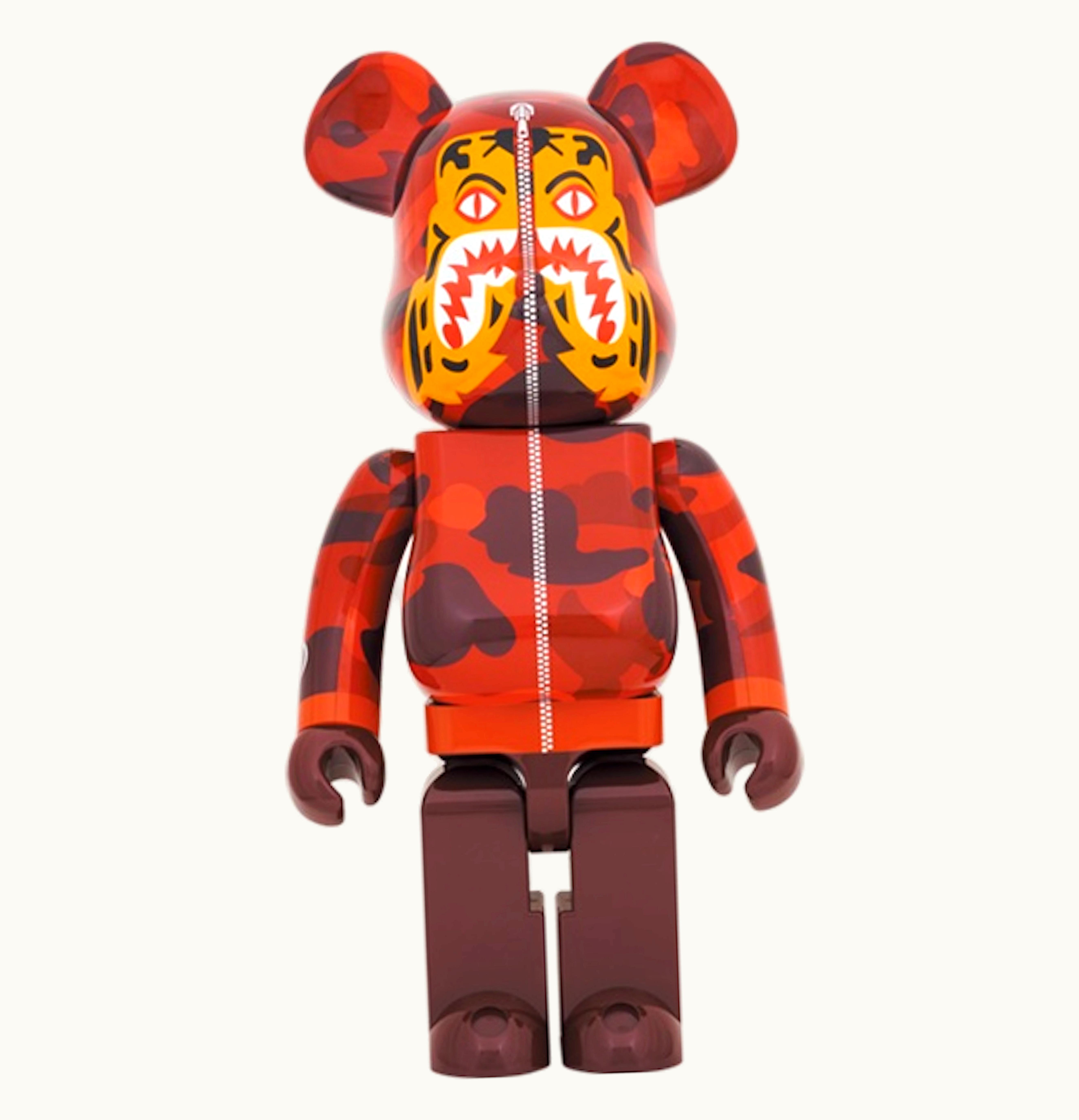 Bearbrick Bearbrick X BAPE Camo Tiger 1000 Red